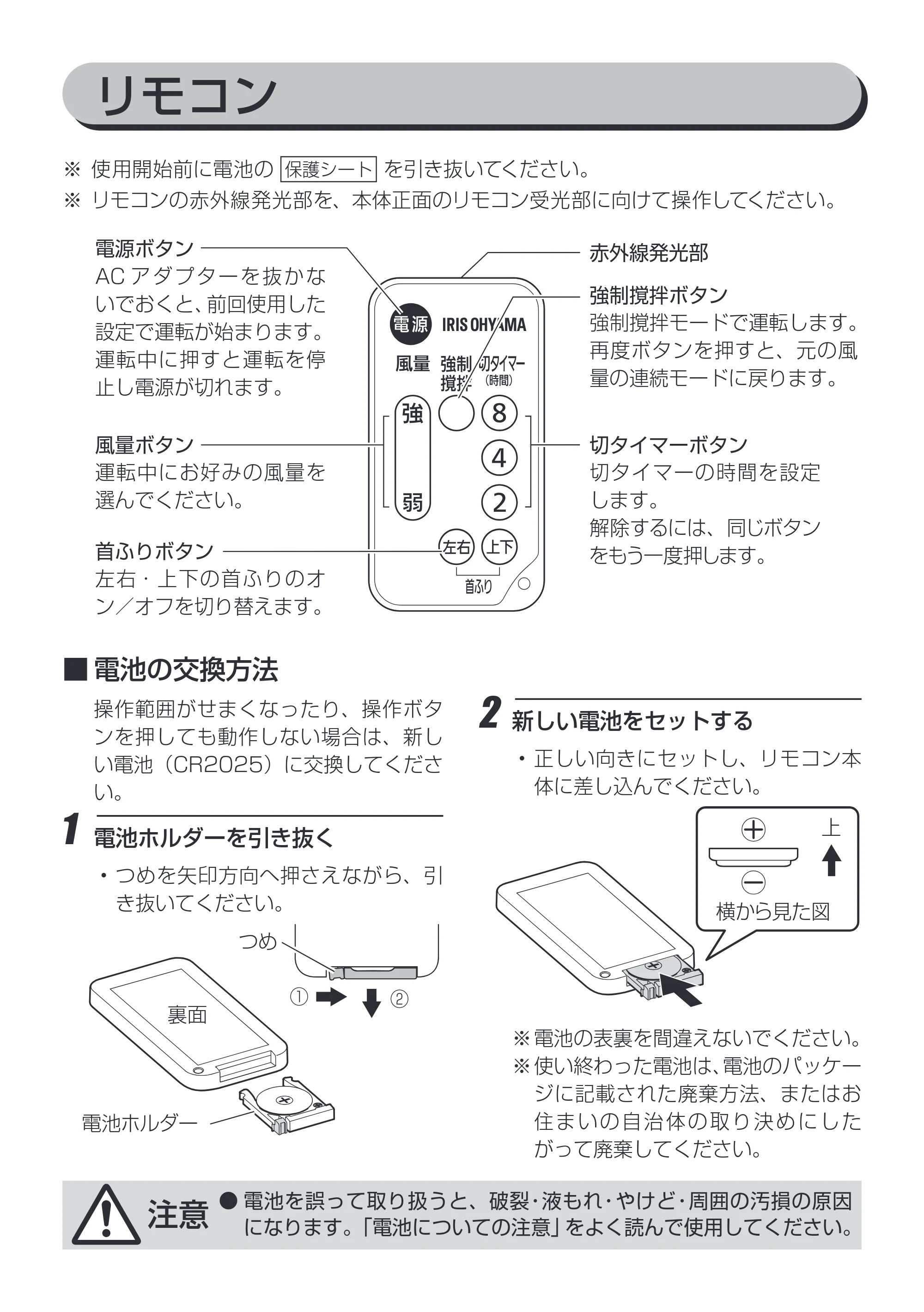 アイリスオーヤマ KCF-SDS151T 取扱説明書 — 原本ページ — 9ページ