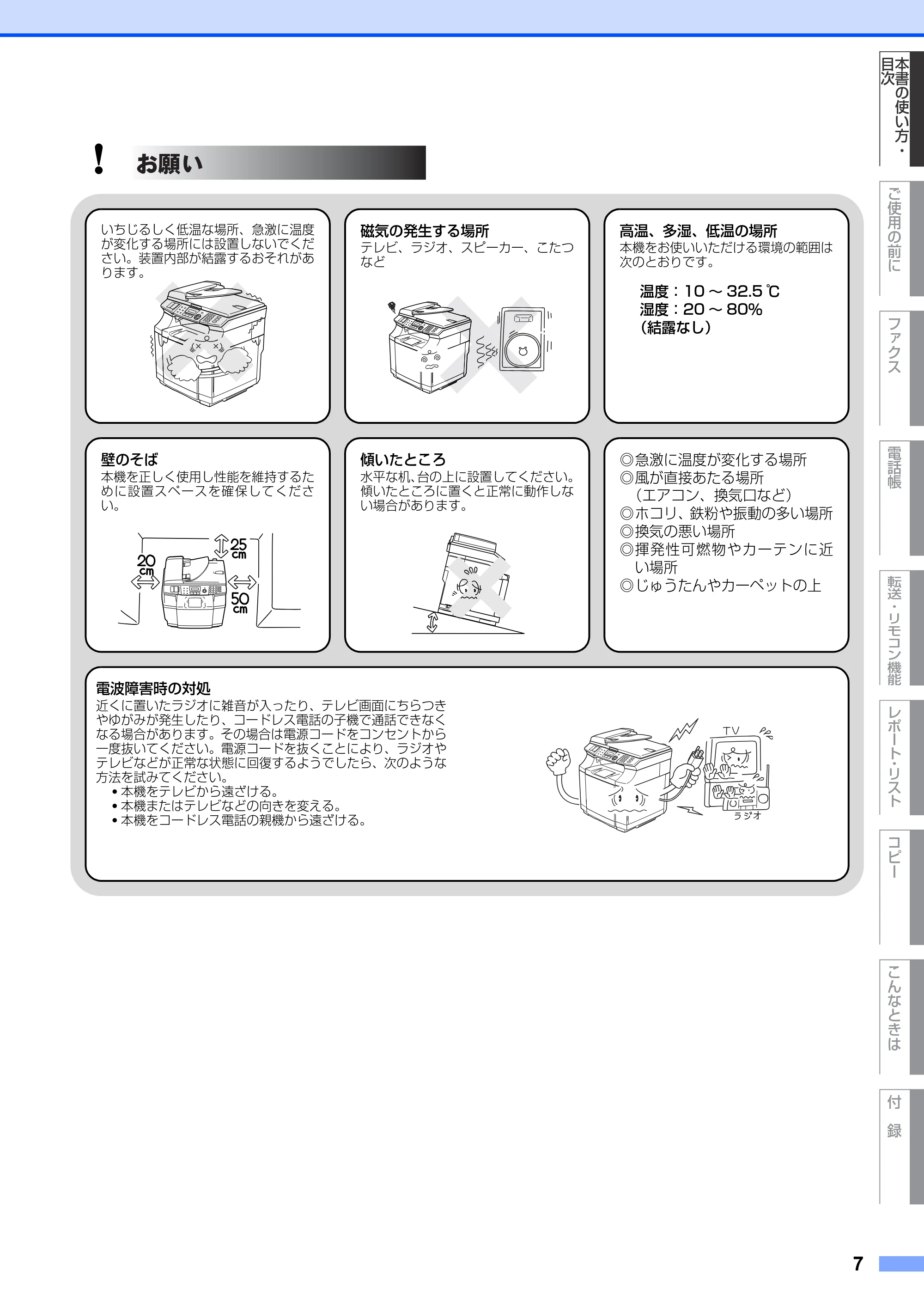 ブラザー MFC-9420CN 取扱説明書(本体) — 原本ページ — 7ページ