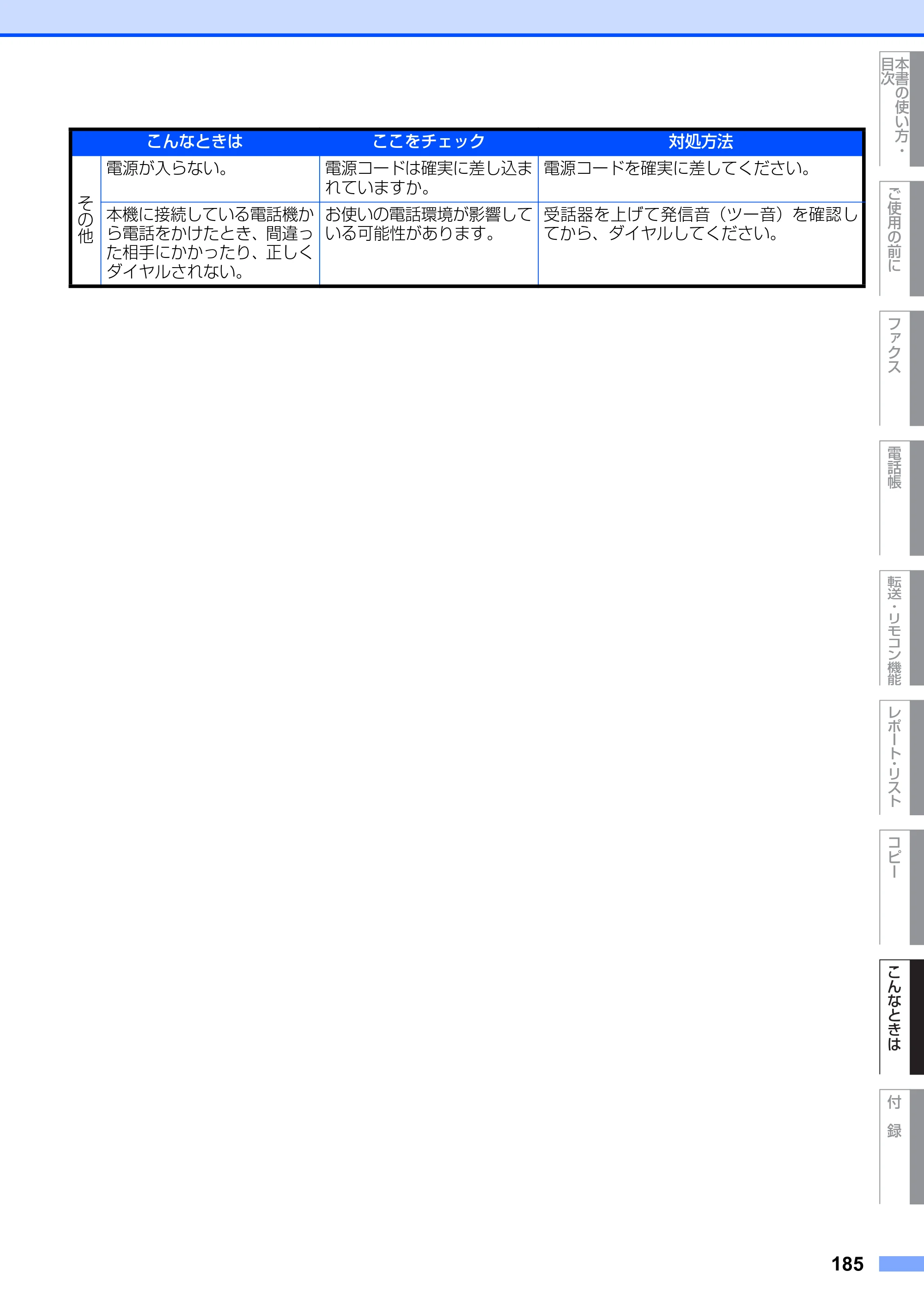 ブラザー MFC-9420CN 取扱説明書（本体） — 原本ページ — 185ページ