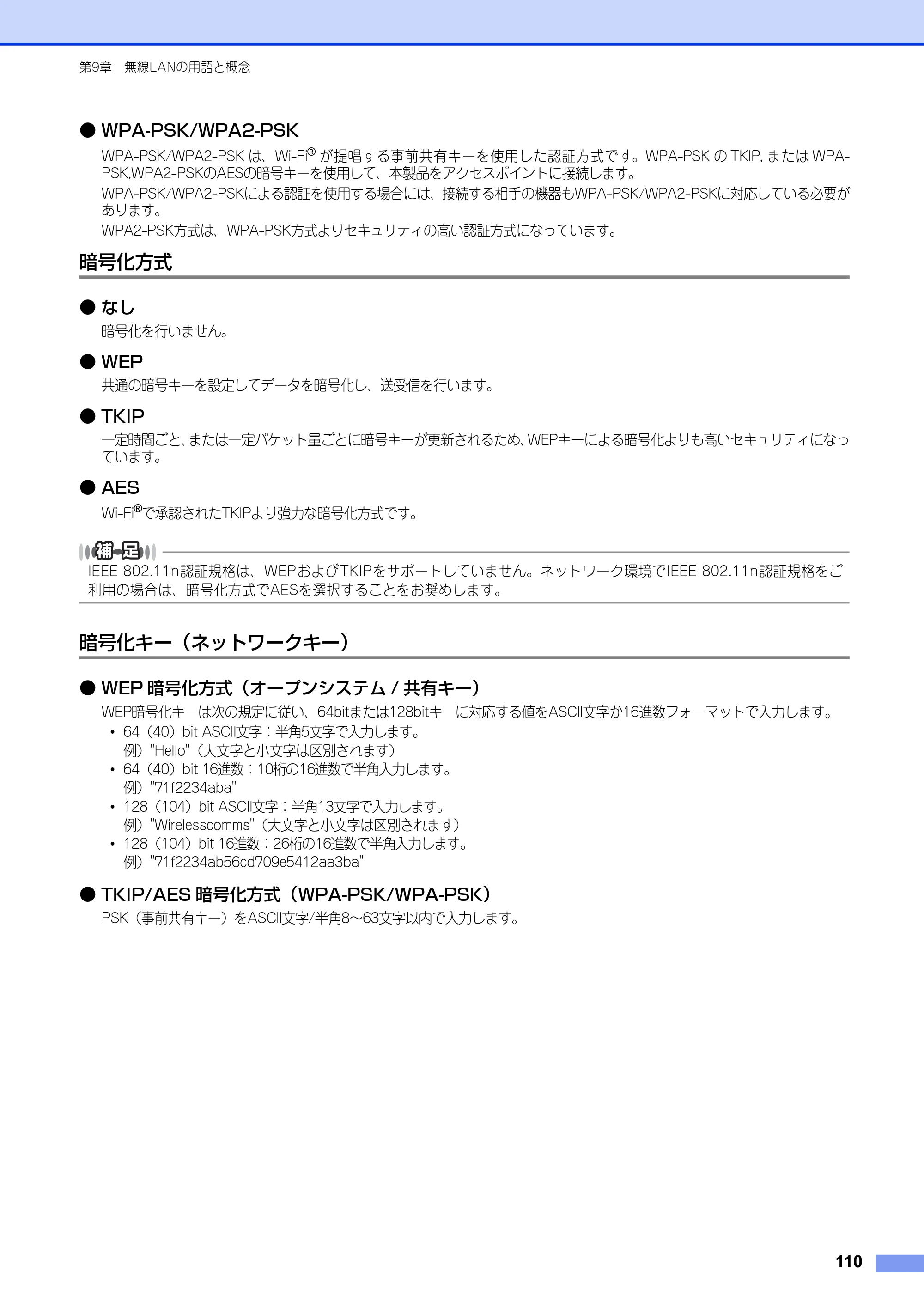ブラザー HL-6180DW / HL-5450DN ユーザーズガイド ～ネットワーク編～ — 暗号化方式 — 原本ページ — 111ページ