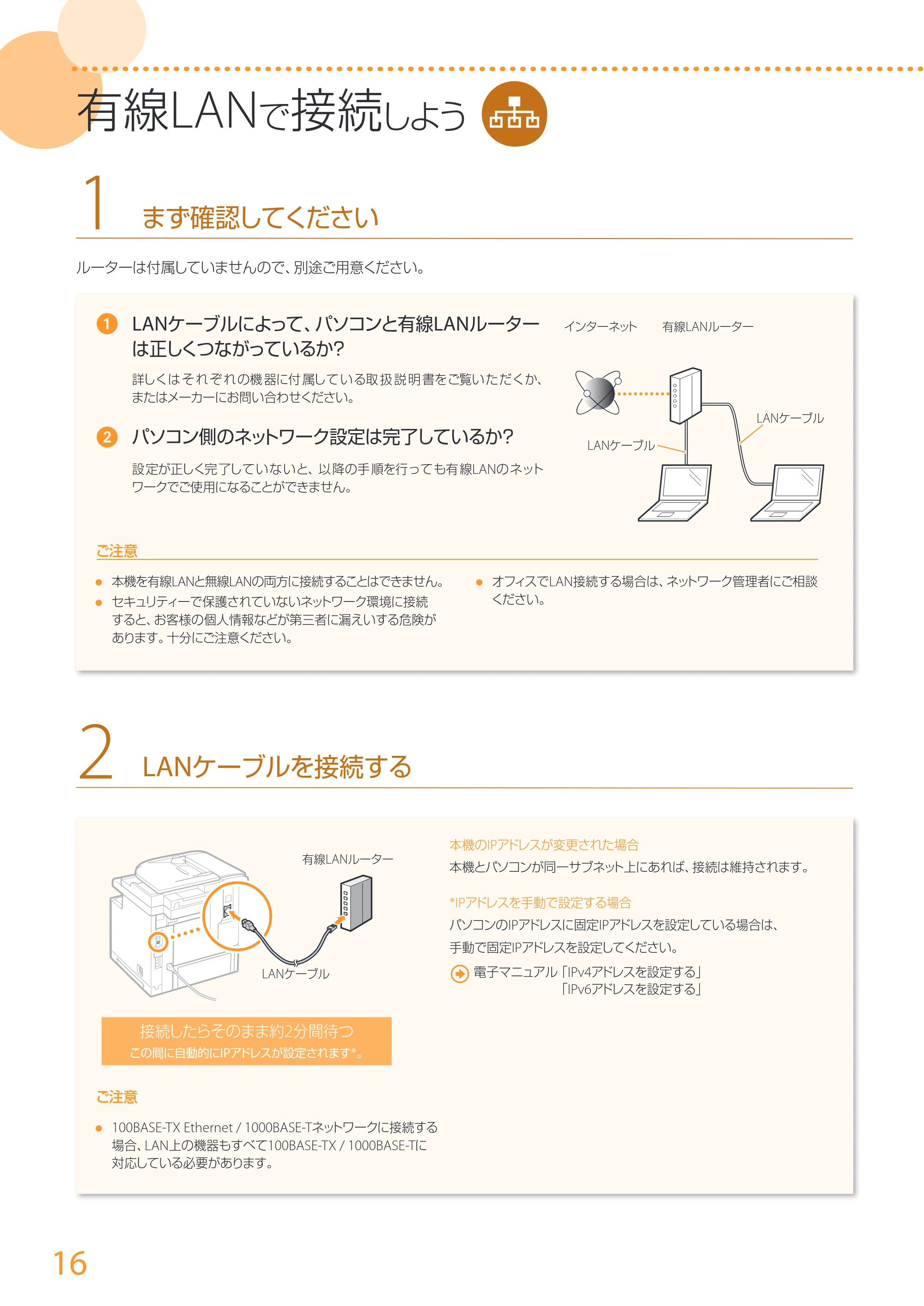 キヤノン MF511dw かんたん設置ガイド 2017年8月3日更新(PDF:16.1MB) — 原本ページ — 16ページ