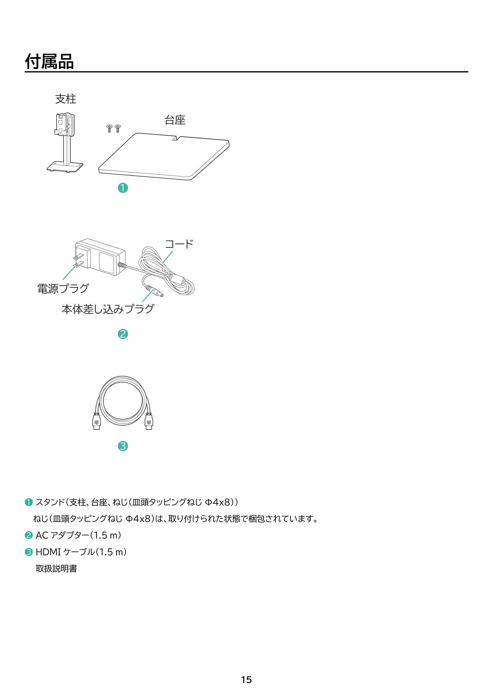 アイリスオーヤマ DT-FF213R 取扱説明書 — 原本ページ — 15ページ