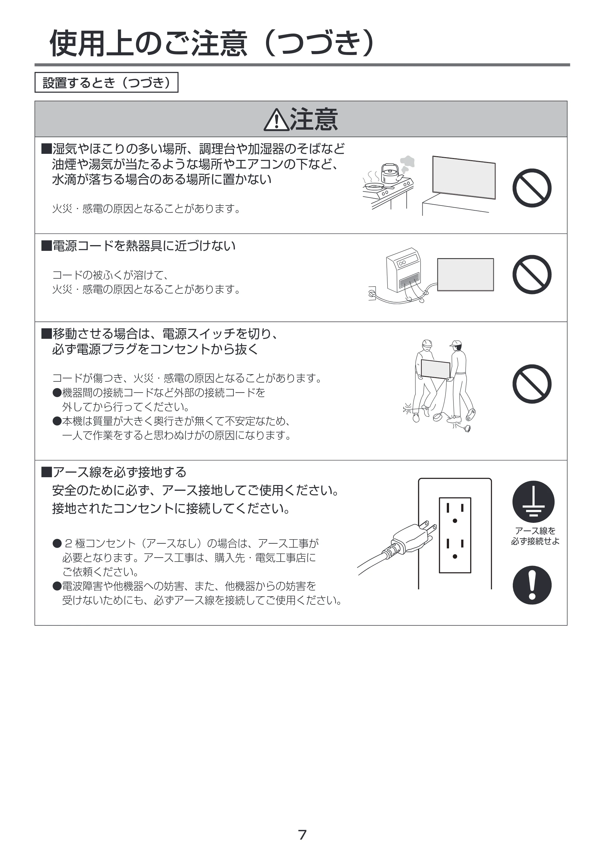 日立 LCM55-D1 / LCM49-D1 取扱説明書 — 原本ページ — 7ページ