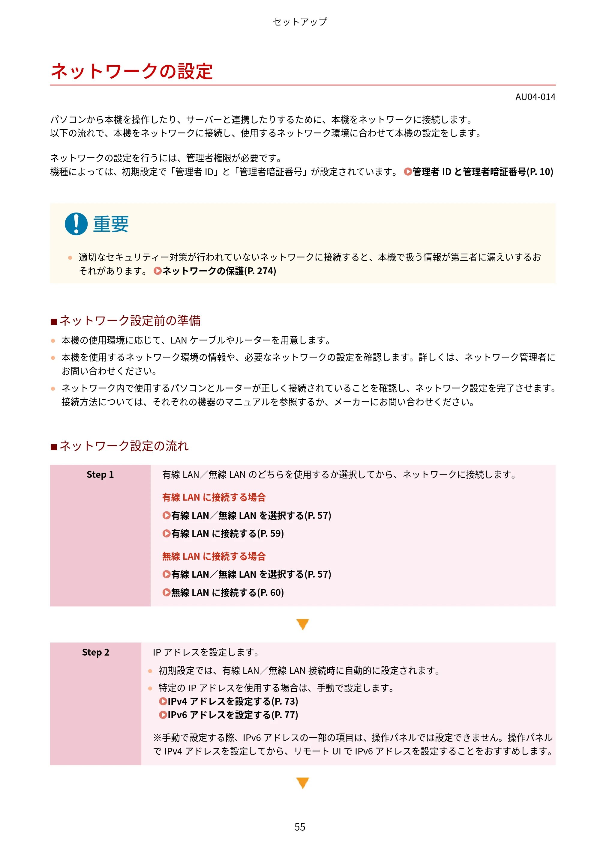キヤノン LBP672C II/LBP671C II ユーザーズガイド 2026年6月25日更新（4.49 MB） — ネットワークの設定 — 原本ページ — 63ページ