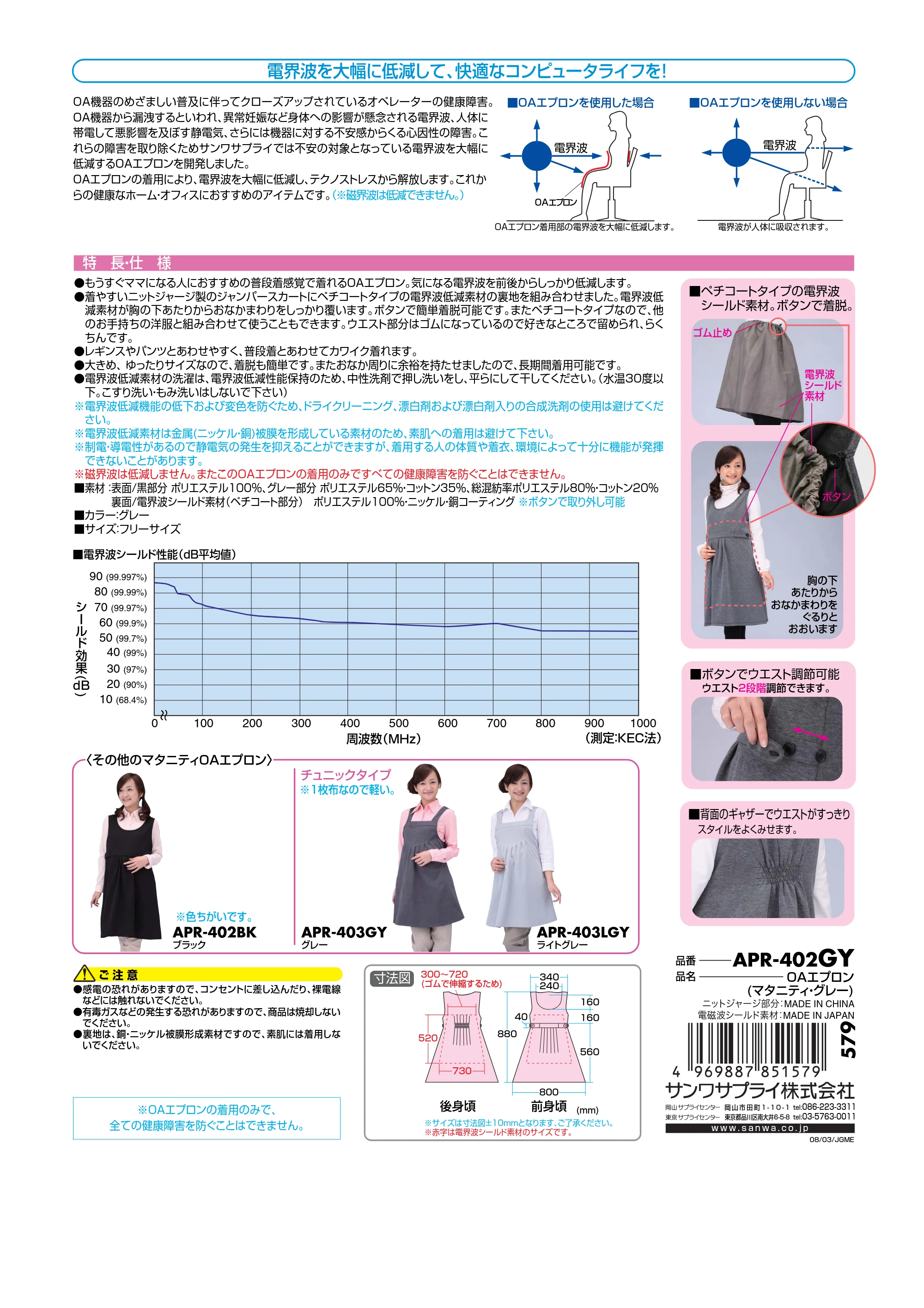 サンワサプライ APR-402GY 取扱説明書 — 原本ページ — 1ページ