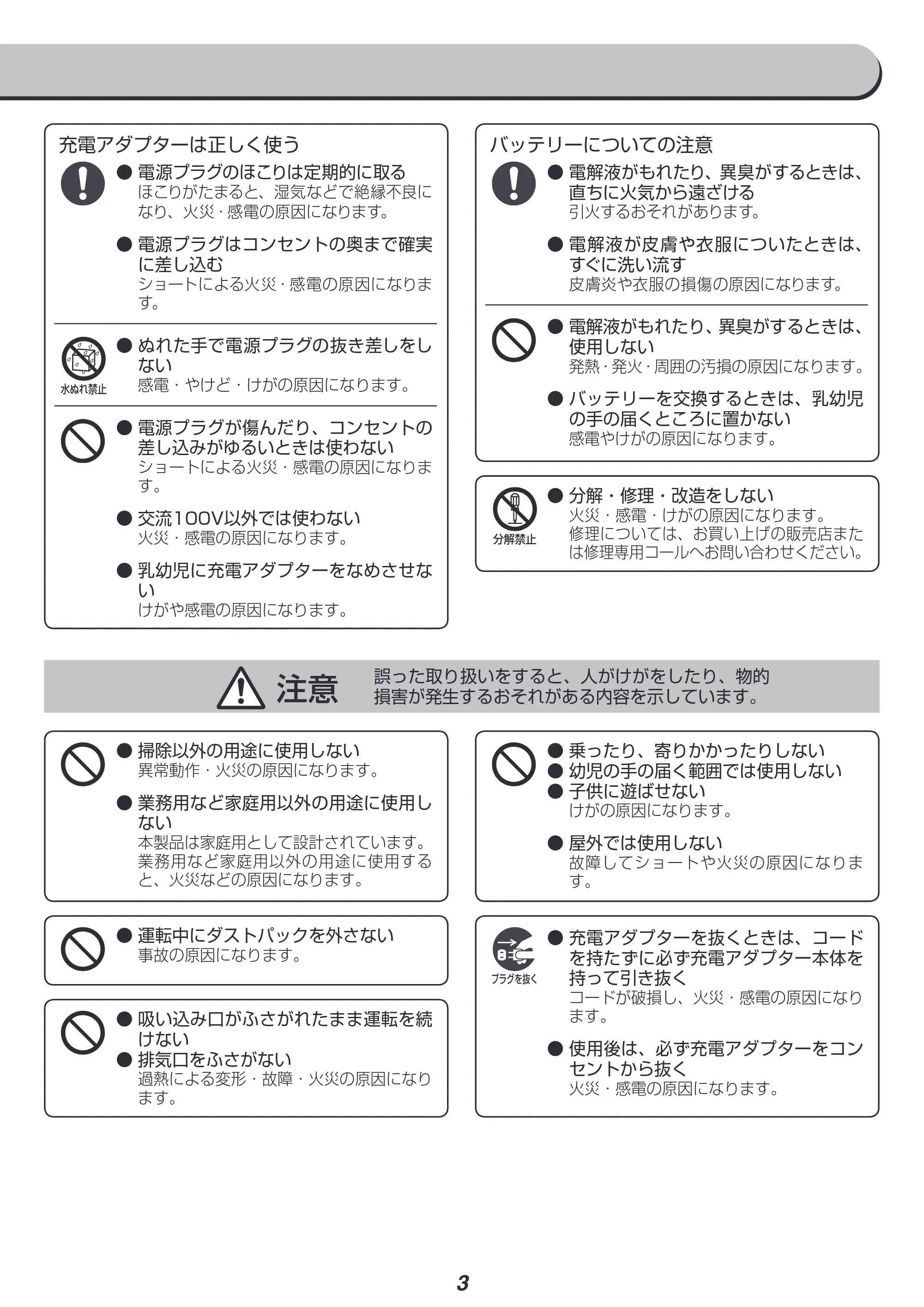 アイリスオーヤマ IC-SLDC11 取扱説明書 — 原本ページ — 3ページ