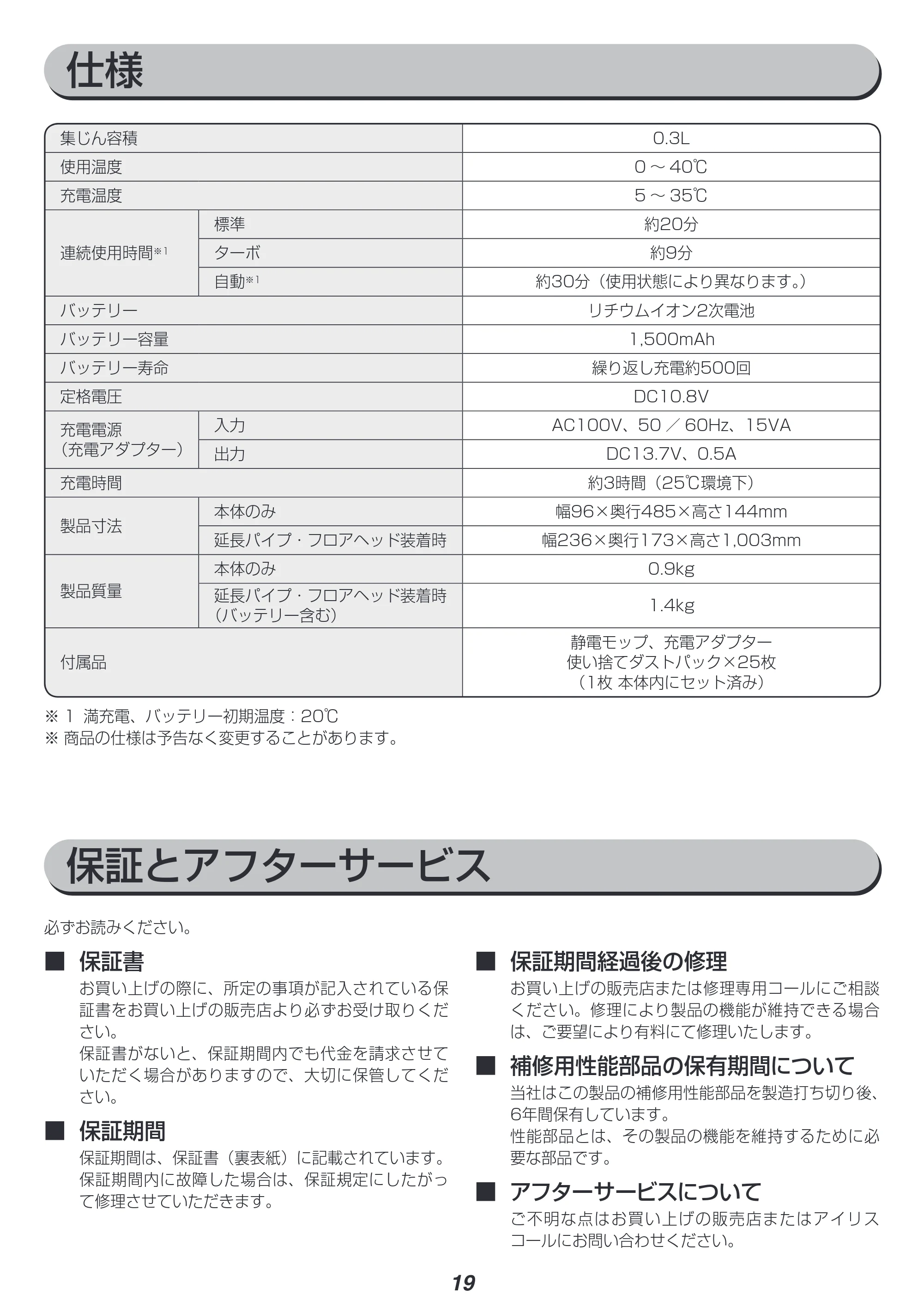 アイリスオーヤマ IC-SLDC11 取扱説明書 — 原本ページ — 19ページ