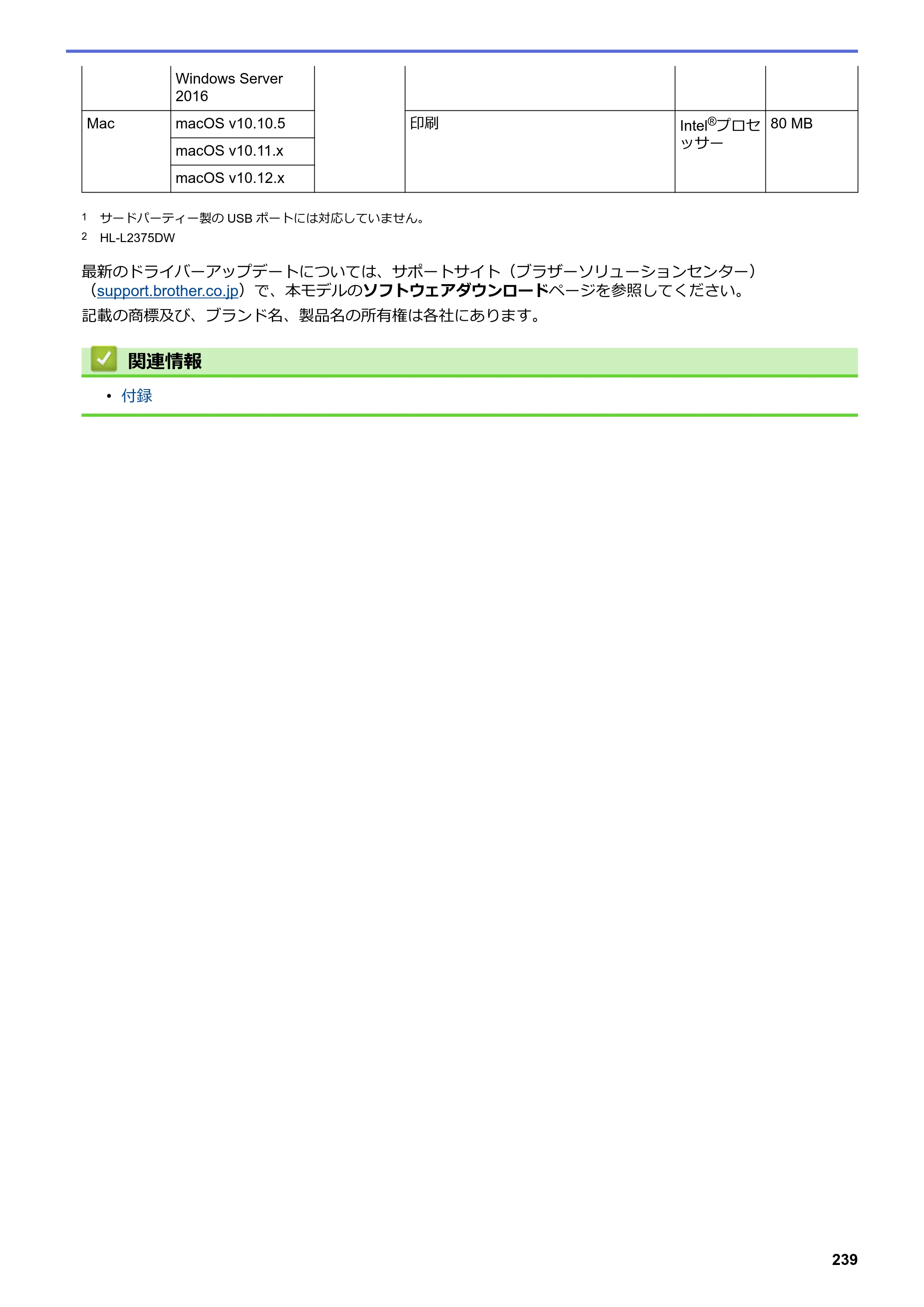 ブラザー HL-L2330D / HL-L2370DN / HL-L2375DW オンラインユーザーズガイド — 原本ページ — 243ページ