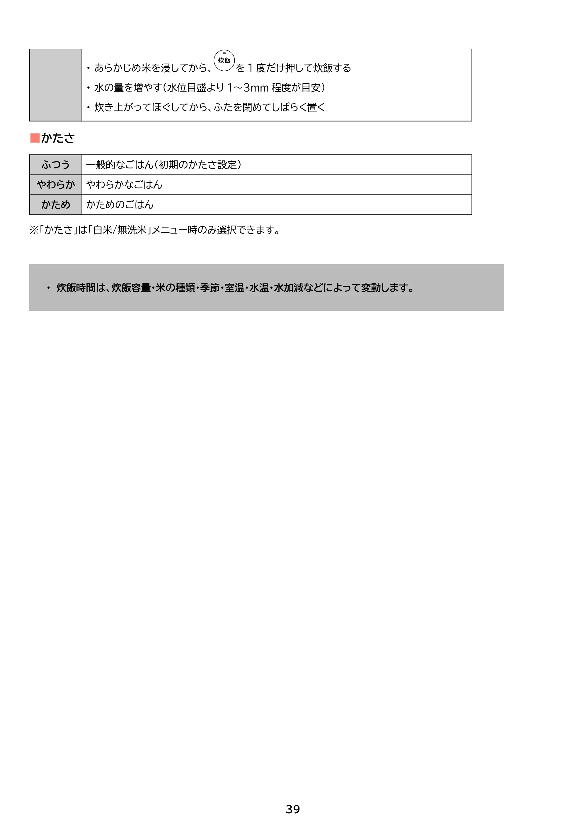 アイリスオーヤマ RC-IKB10 取扱説明書 — 原本ページ — 39ページ