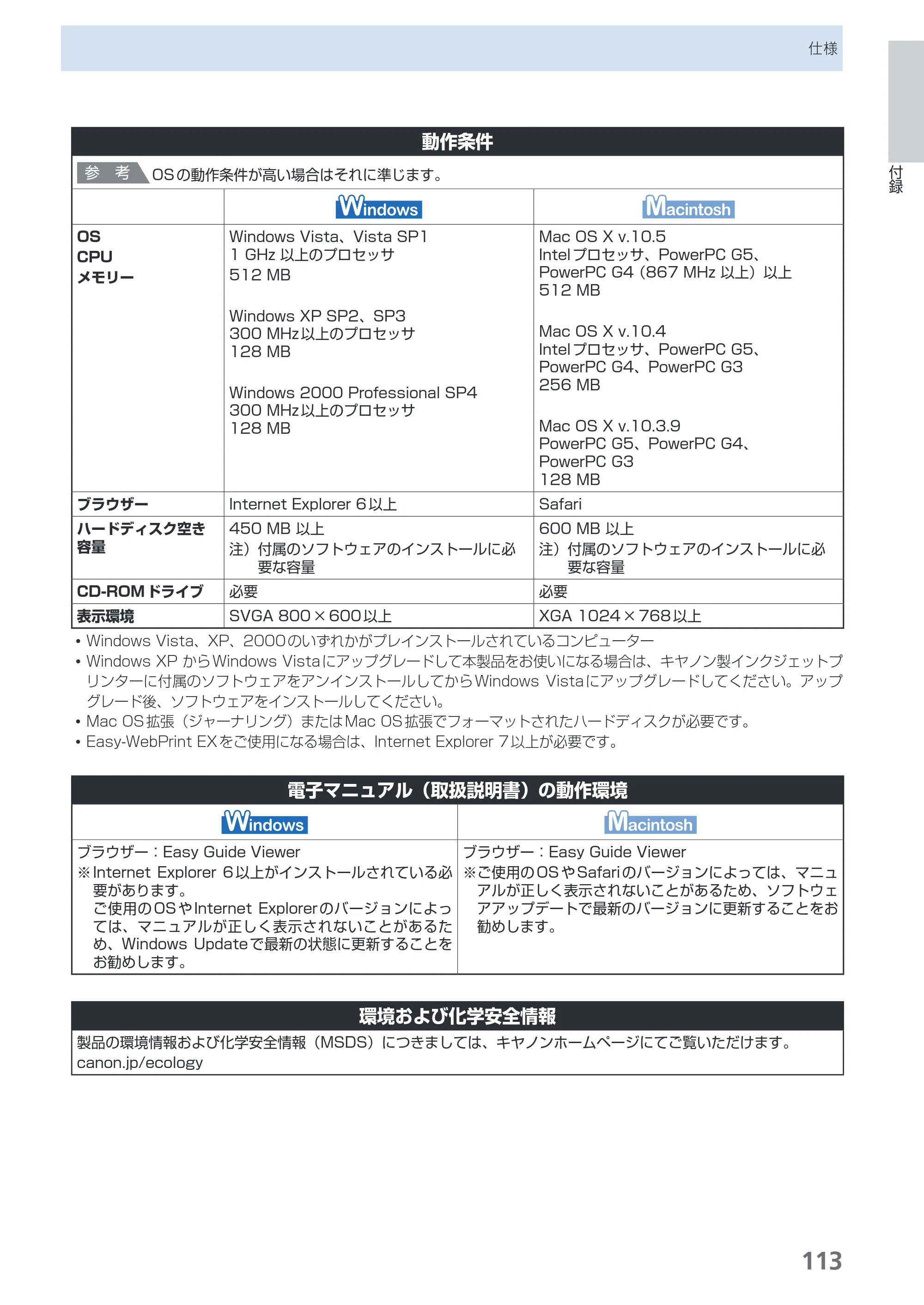 キヤノン PIXUS iP4700 らくらく操作ガイド （PDF形式／17.68Mバイト） — 原本ページ — 115ページ