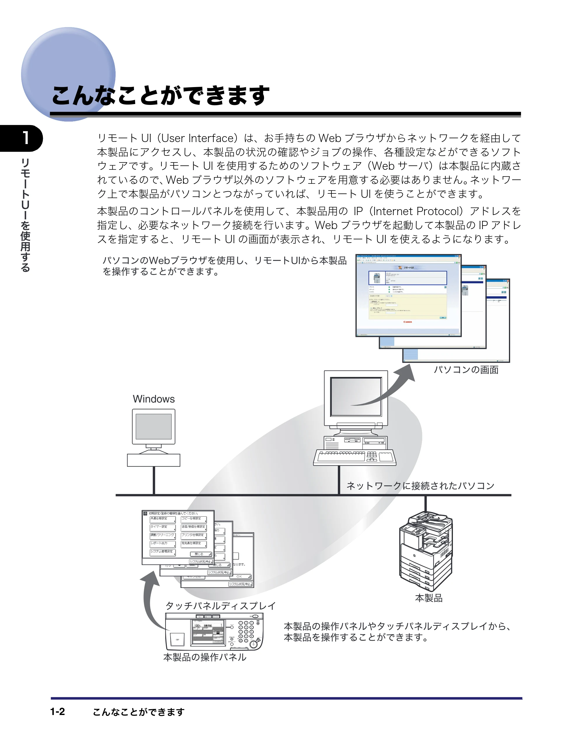 キヤノン MF7450N/MF7350N/MF7330 リモートUIガイド （PDF形式／5.7Mバイト） — こんなことができます — 原本ページ — 12ページ