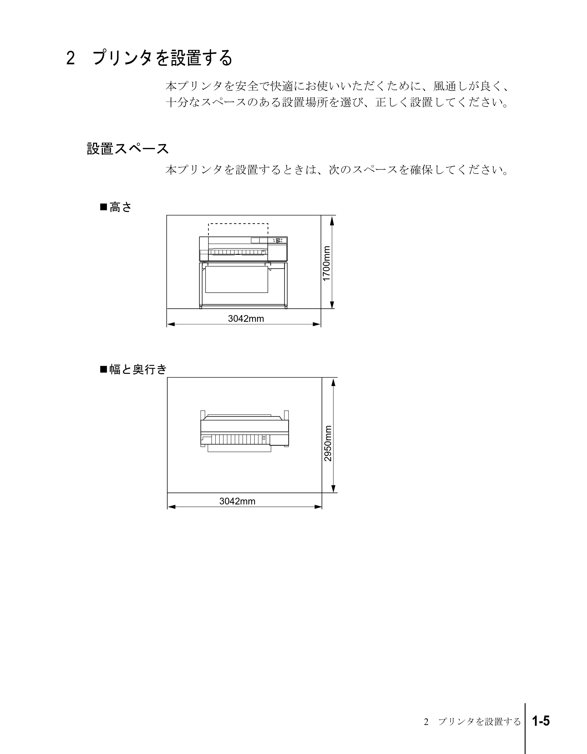 キヤノン W8200 セットアップガイド （PDF形式／6.55Mバイト） — 2 プリンタを設置する — 原本ページ — 17ページ