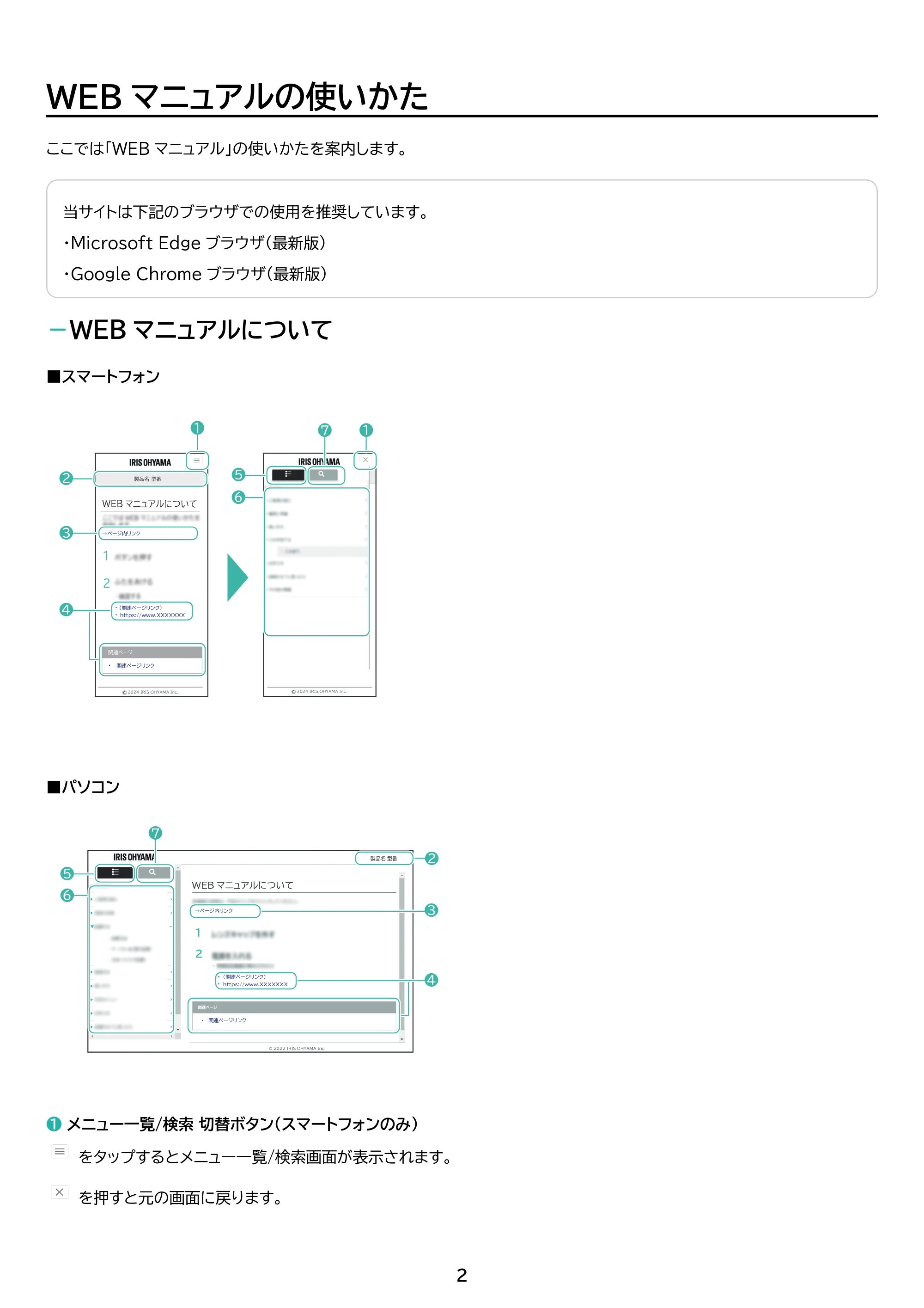 アイリスオーヤマ DT-JF235S 取扱説明書 — 原本ページ — 2ページ