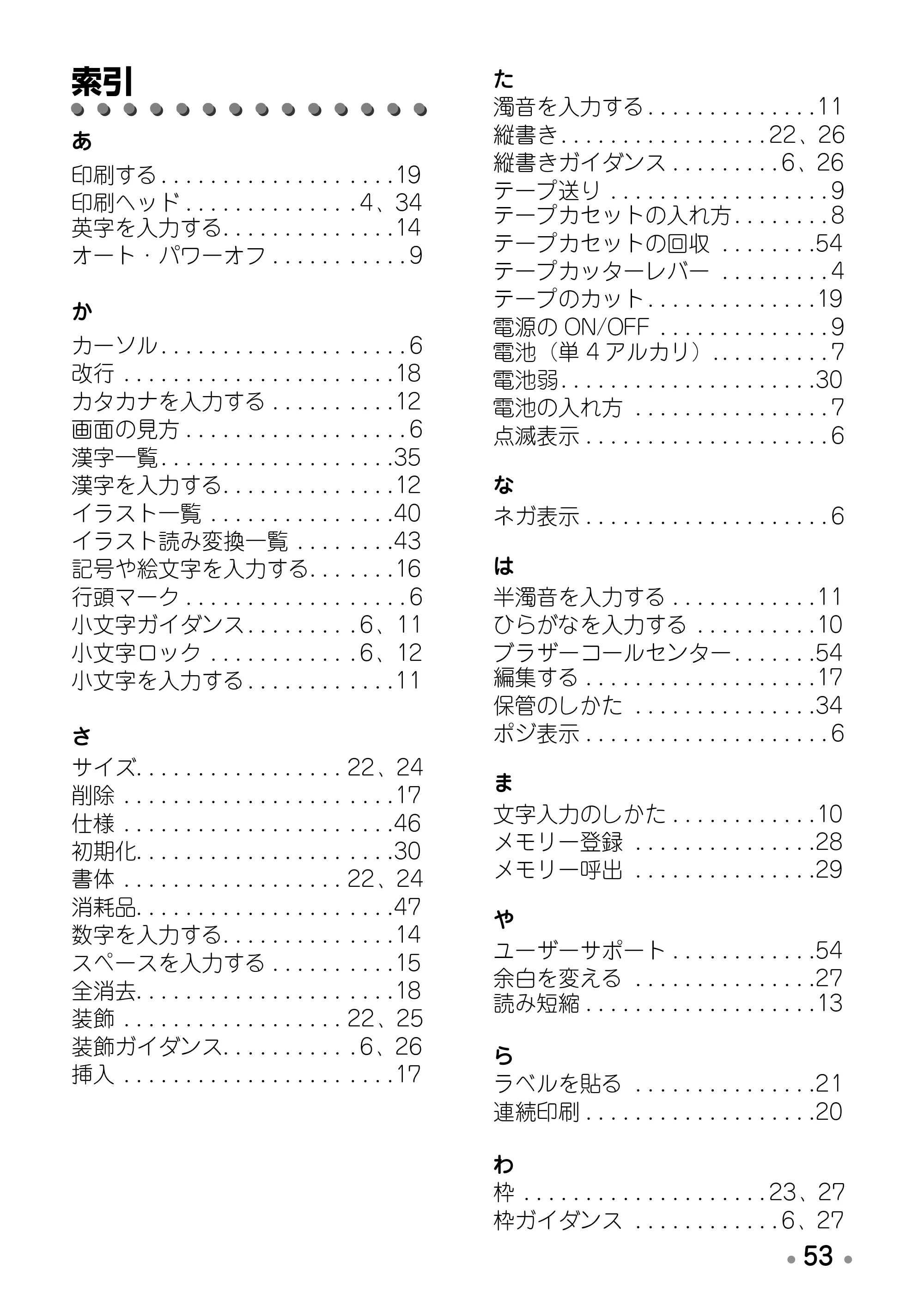 ブラザー PT-170 取扱説明書 通常版 — 原本ページ — 55ページ
