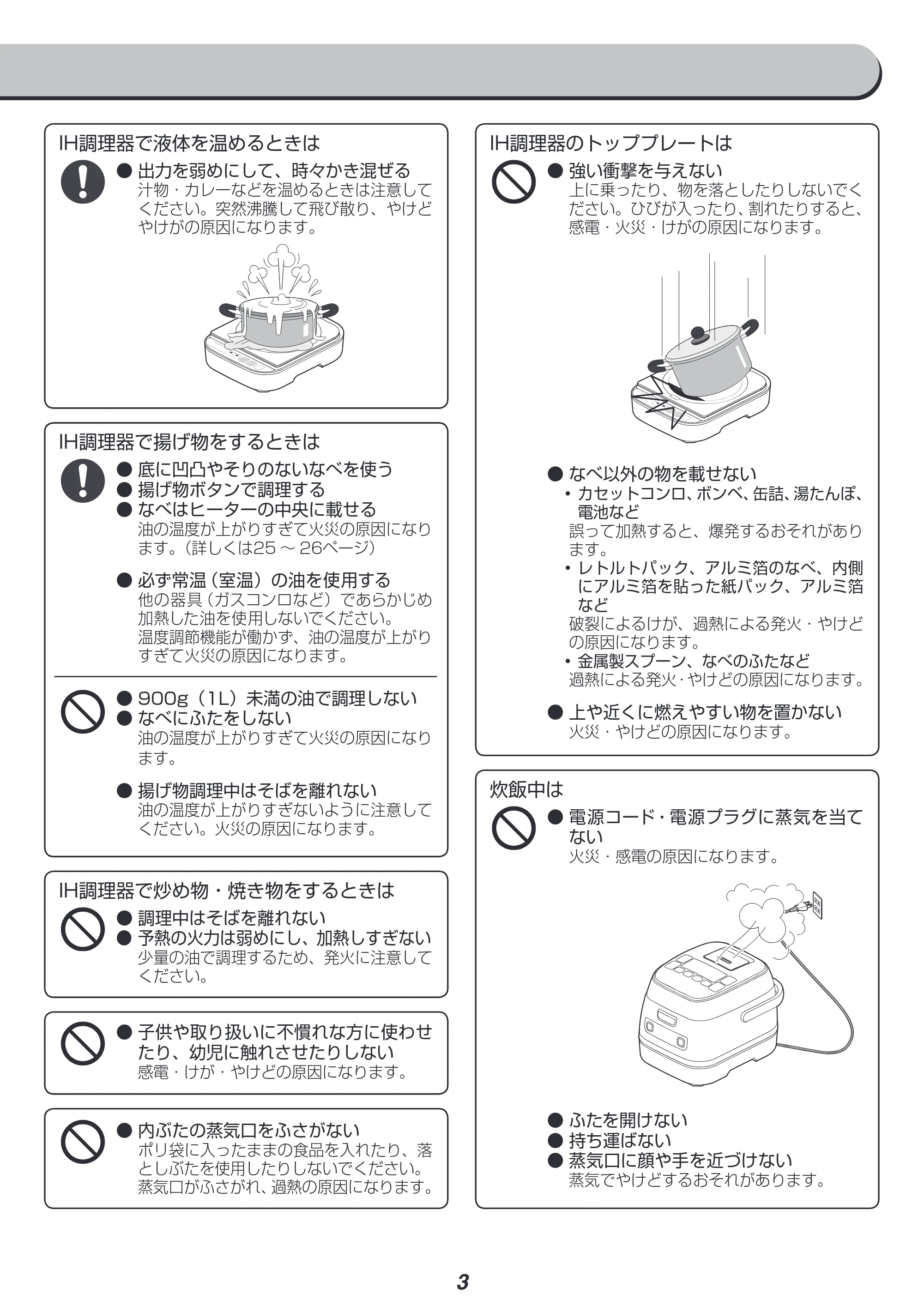 アイリスオーヤマ RC-IA31 取扱説明書 — 原本ページ — 3ページ