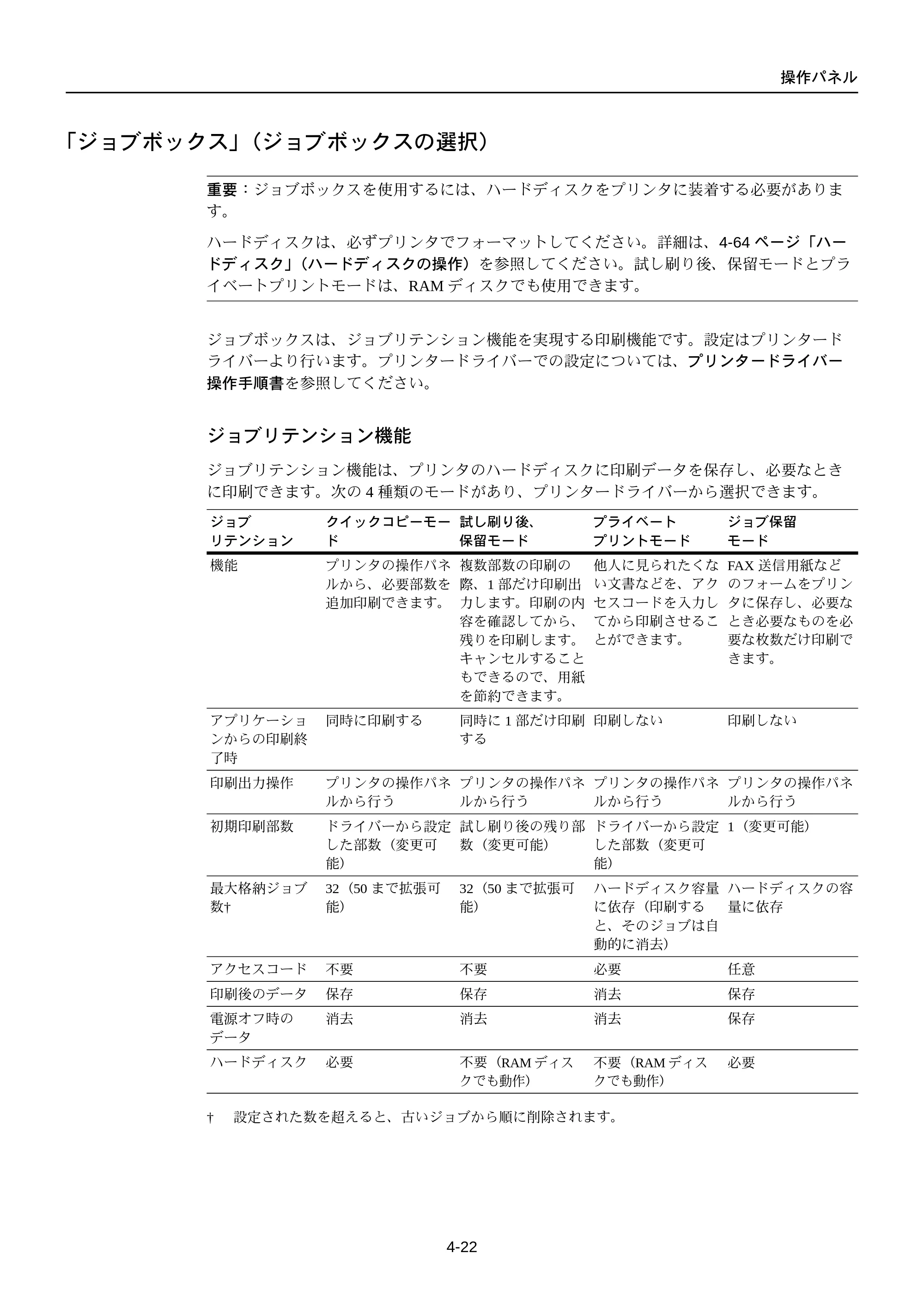 京セラ FS-C5250DN FS-C5250DN 使用説明書 — 「ジョブボックス」（ジョブボックスの選択） — 原本ページ — 84ページ