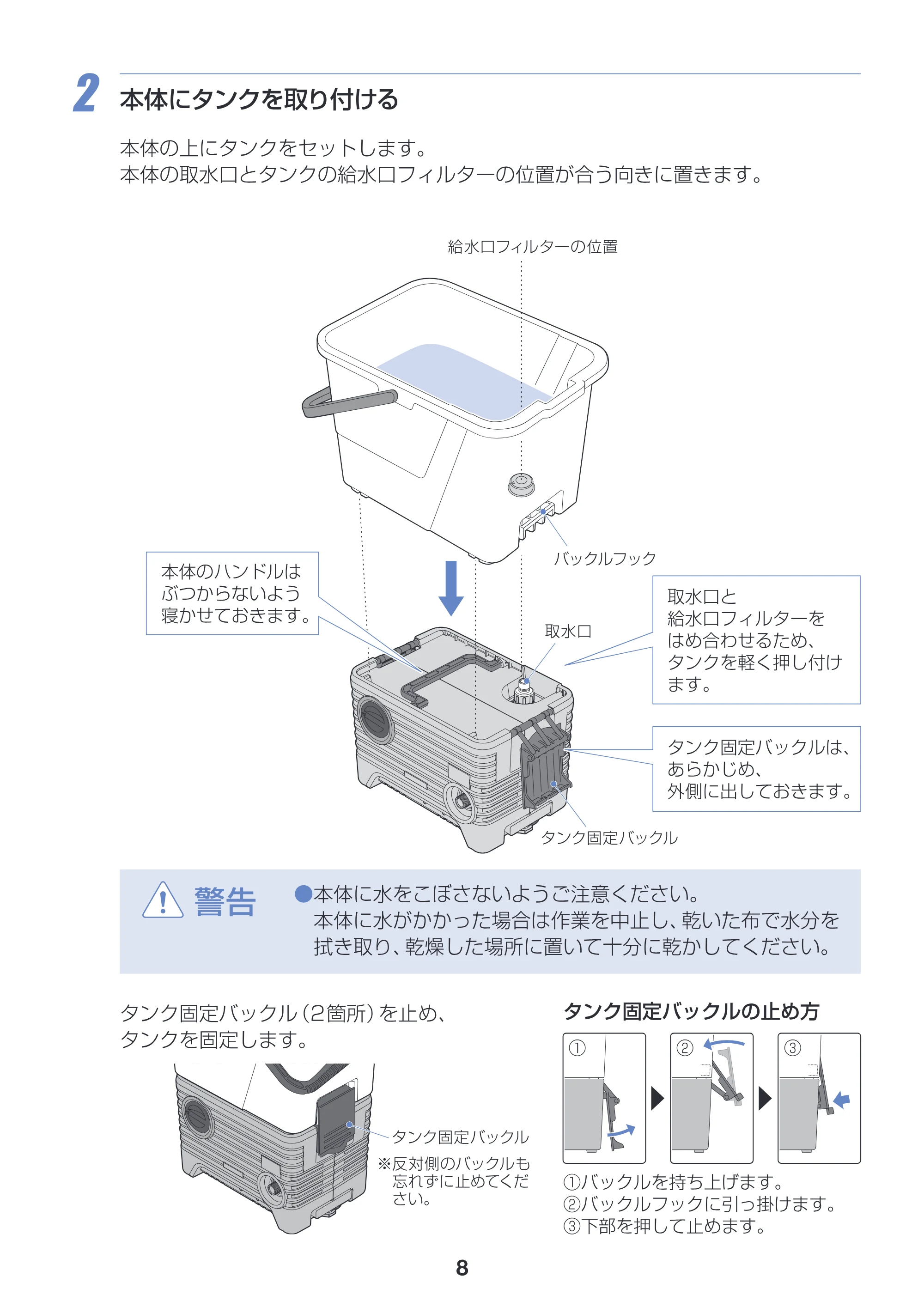 アイリスオーヤマ SBT-512 取扱説明書 — 原本ページ — 8ページ