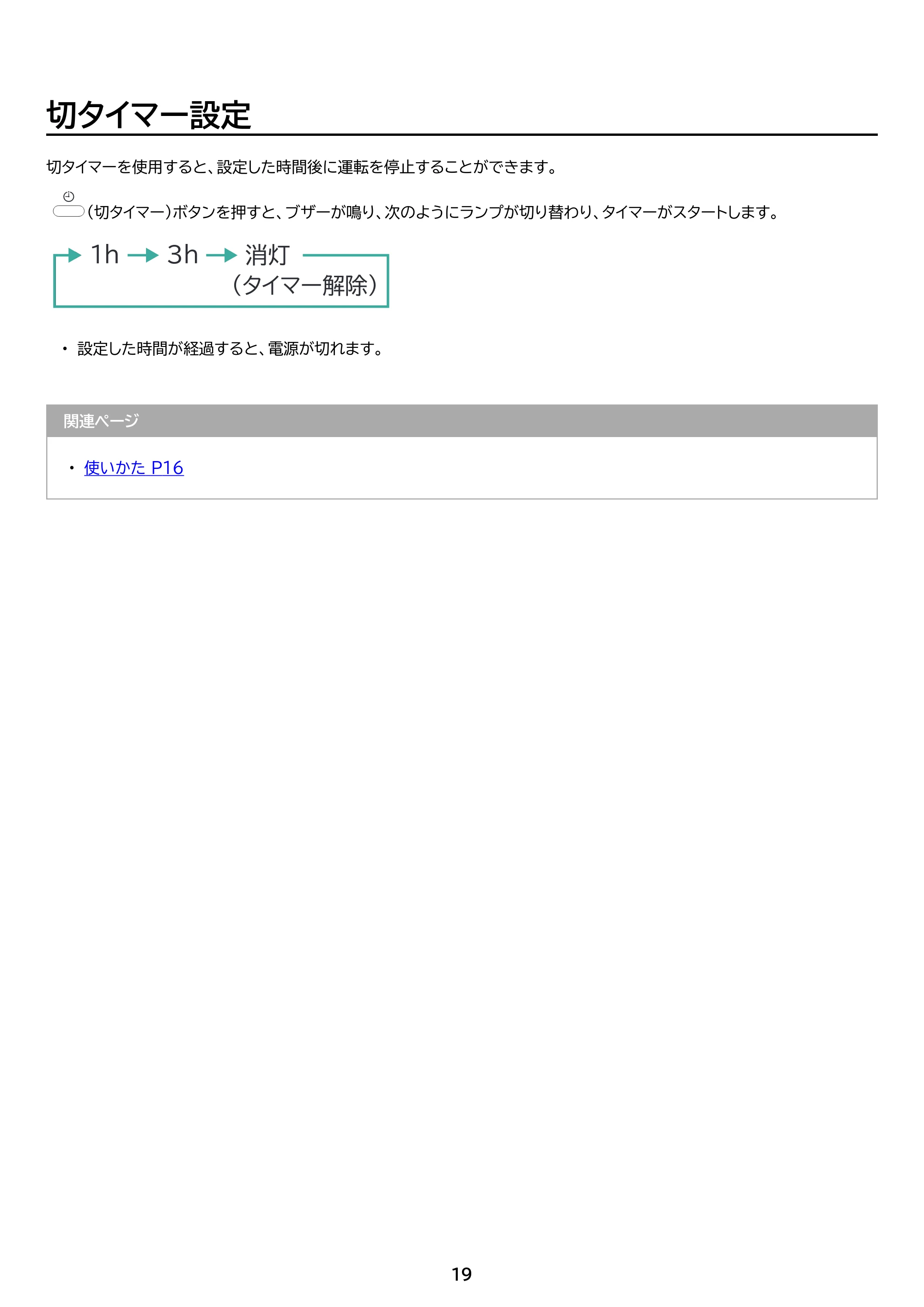 アイリスオーヤマ ACH-MN12A 取扱説明書 — 原本ページ — 19ページ