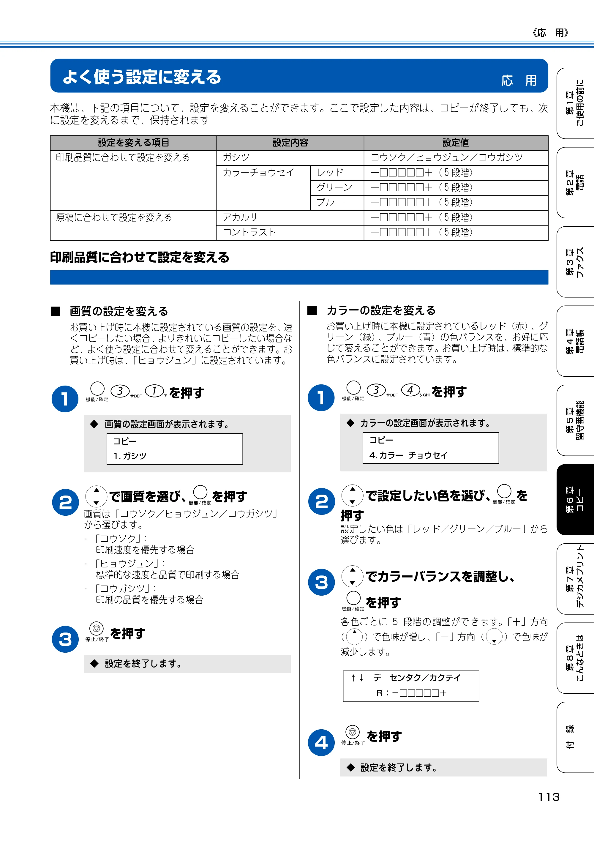 ブラザー MFC-150CL / MFC-150CLW 取扱説明書(本体) — 応 用 — 原本ページ — 114ページ