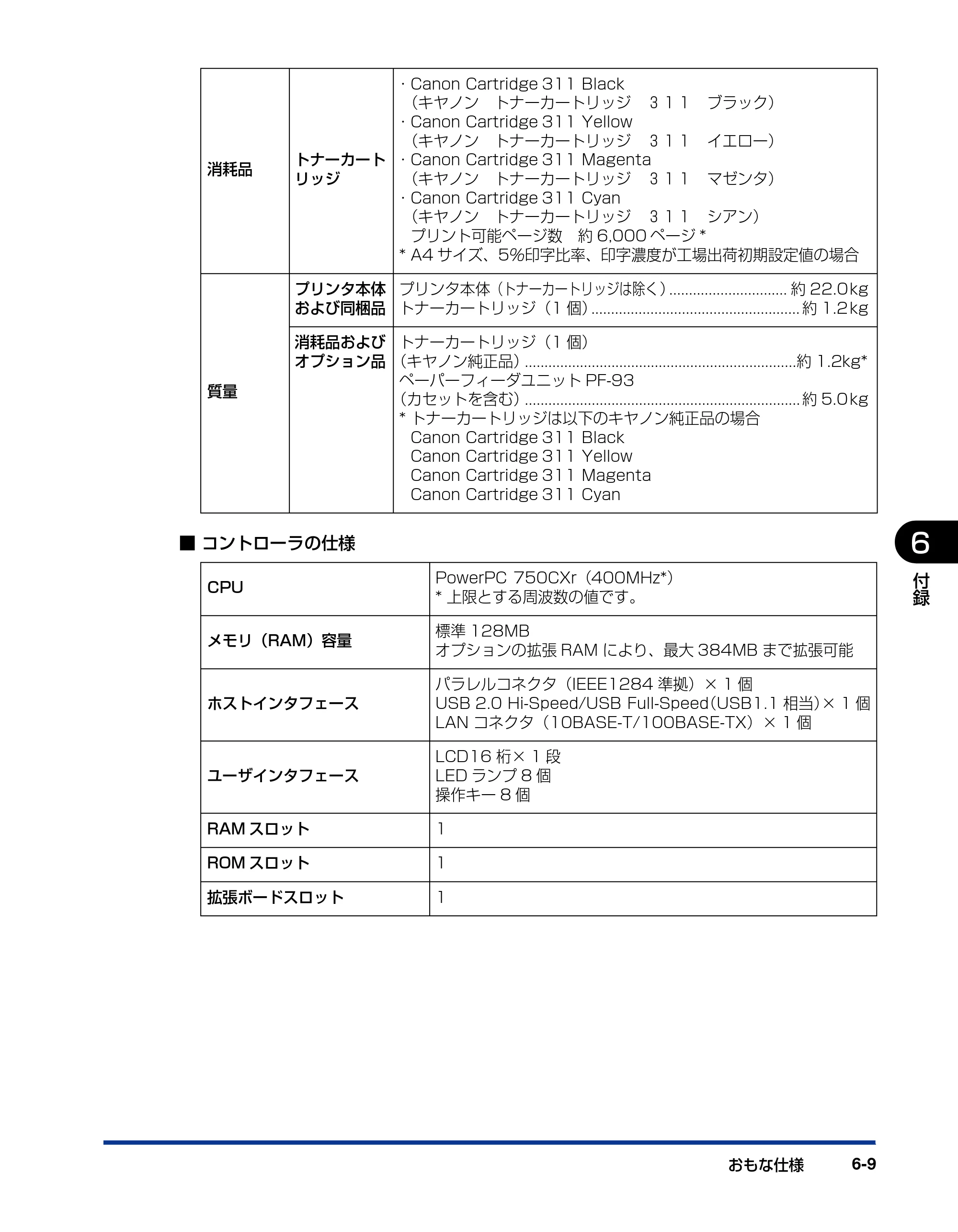 キヤノン LBP5400 ユーザーズガイド 2010年1月11日更新 （PDF形式／8.1Mバイト） — 原本ページ — 273ページ