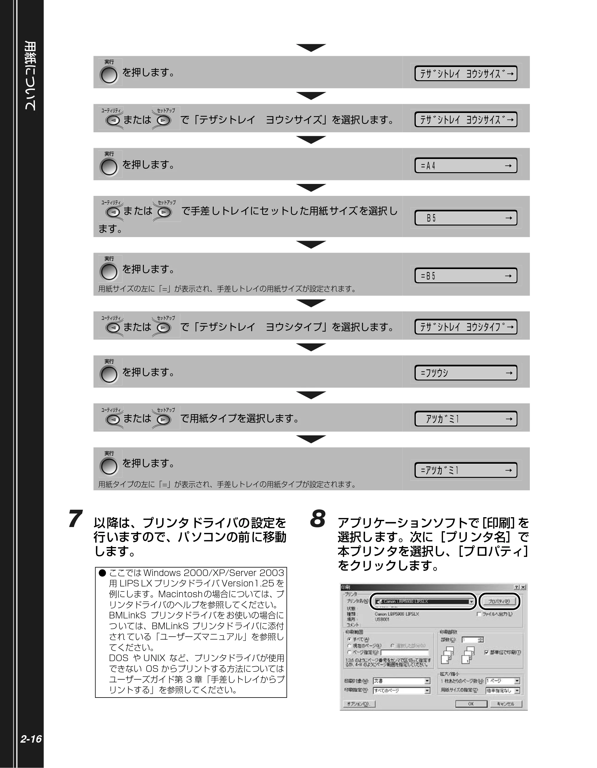 キヤノン LBP5900 かんたん操作ガイド 2006年4月18日更新 （PDF形式／7.24Mバイト） — 原本ページ — 48ページ