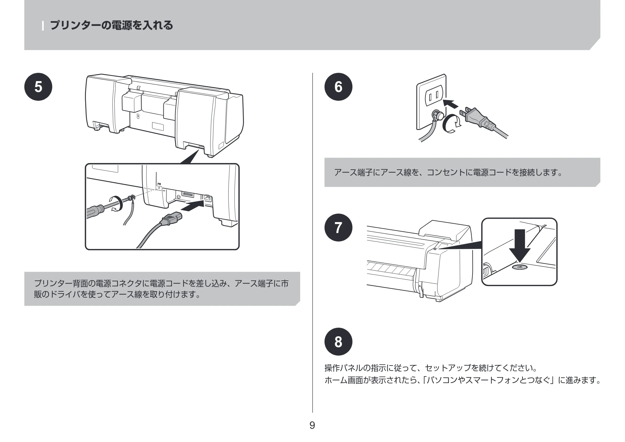 キヤノン PRO-6600・PRO-4600・PRO-2600 PRO-6600・PRO-4600・PRO-2600 設置ガイド 2024年4月11日掲載（PDF：2.55MB） — 原本ページ — 9ページ