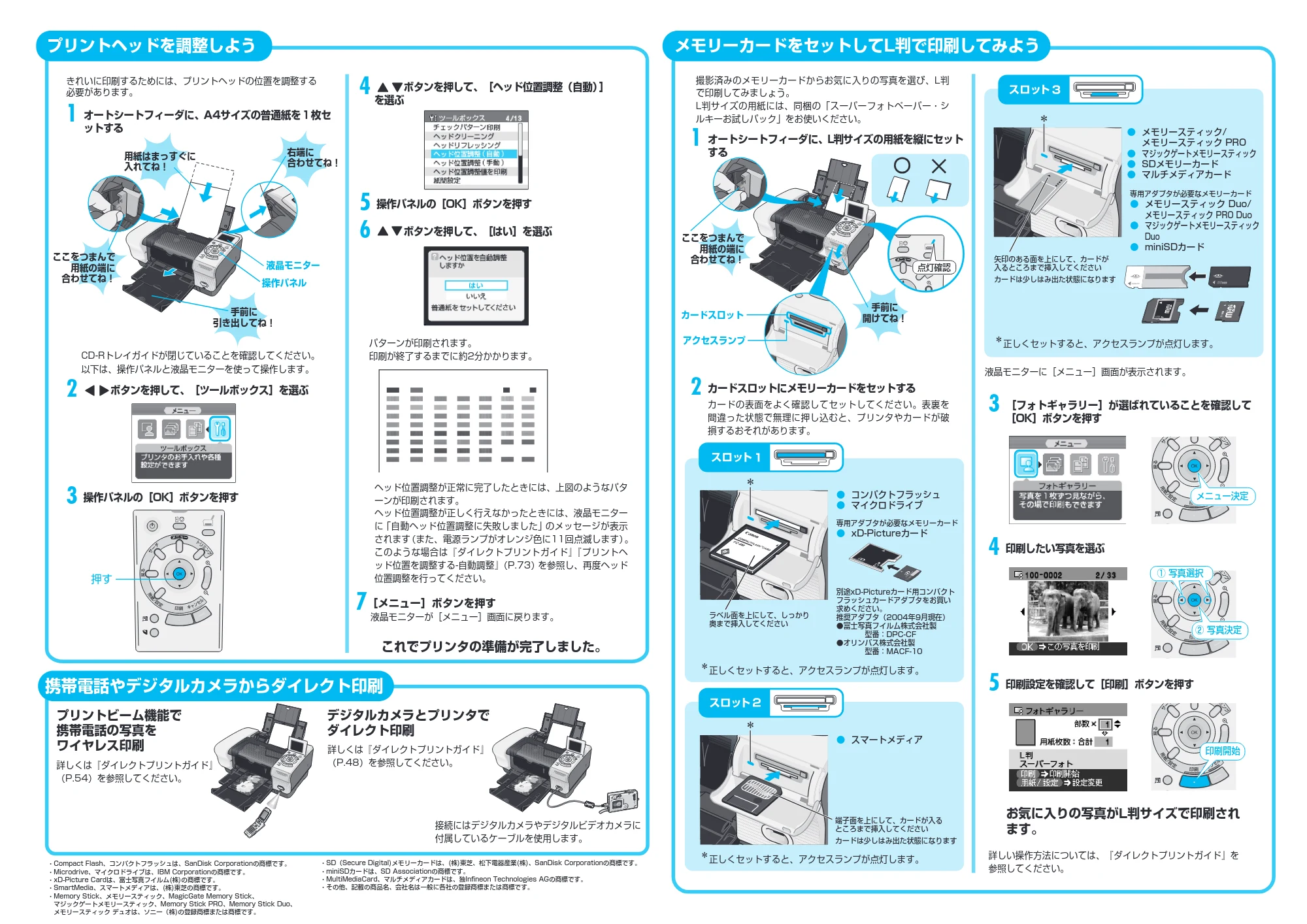 キヤノン PIXUS iP6100D コンピュータに接続せずにお使いの方 (PDF形式/2.15Mバイト) — 原本ページ — 2ページ