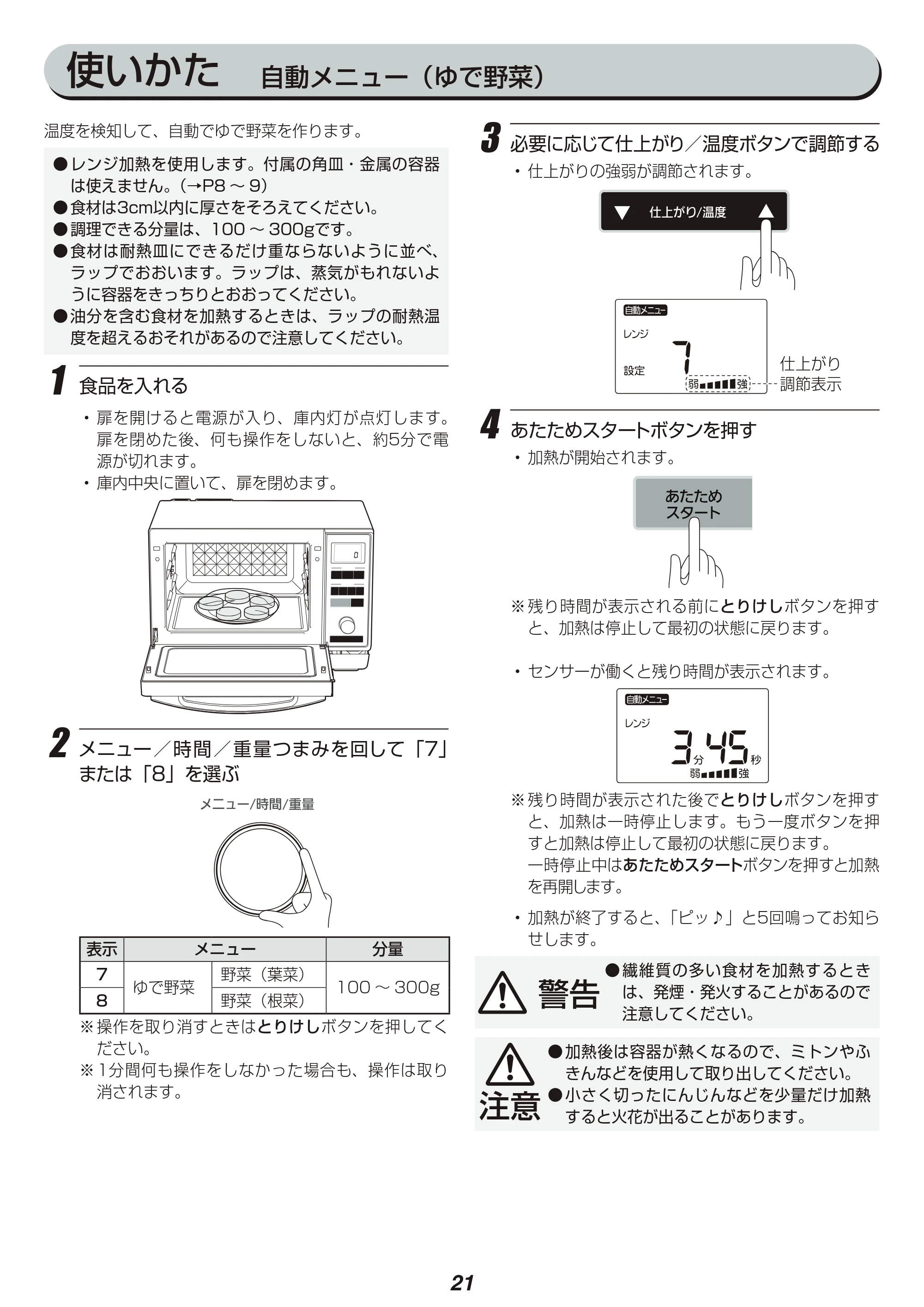アイリスオーヤマ MS-2402 取扱説明書 — 原本ページ — 21ページ
