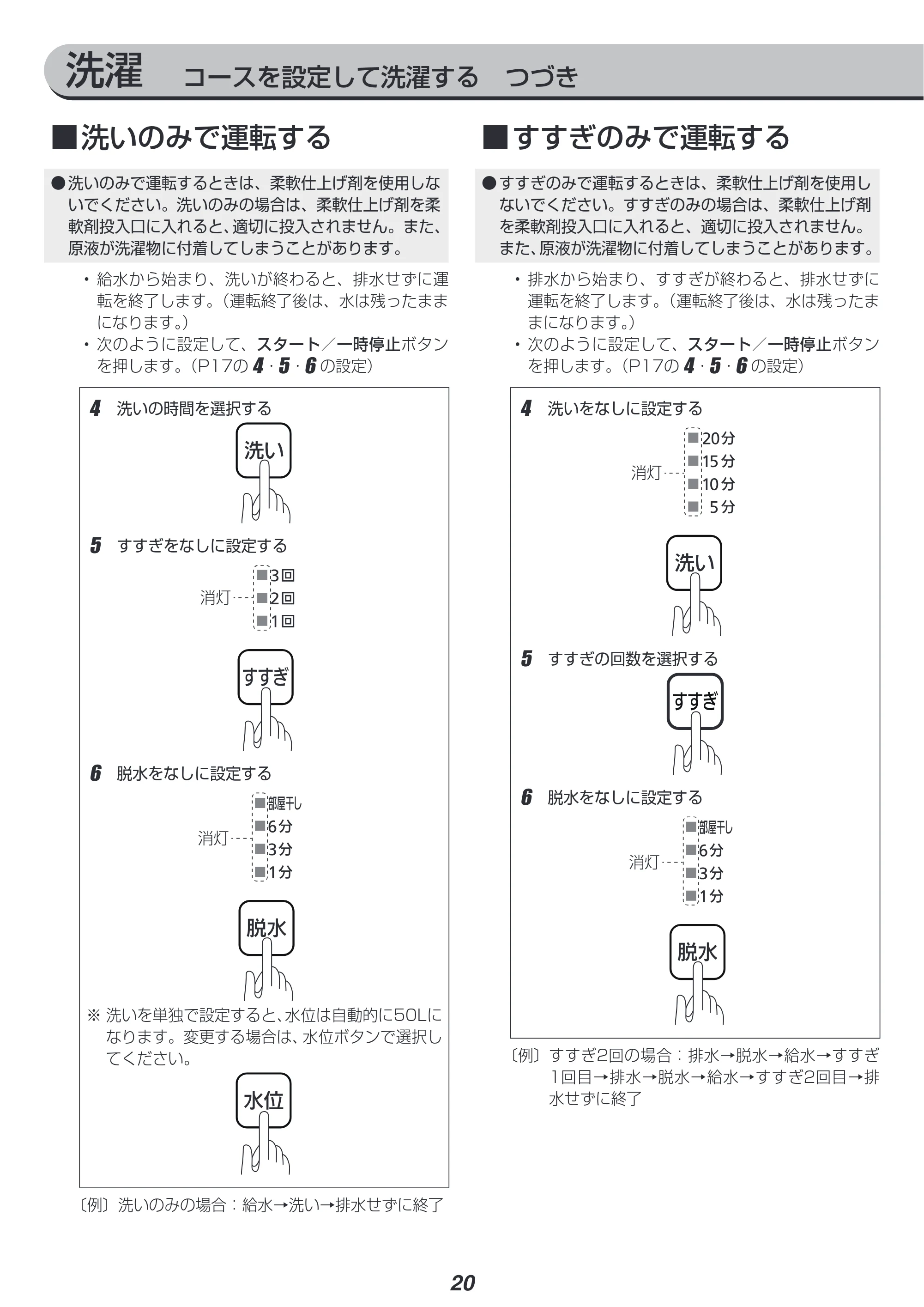 アイリスオーヤマ IAW-T602E 取扱説明書 — 原本ページ — 20ページ