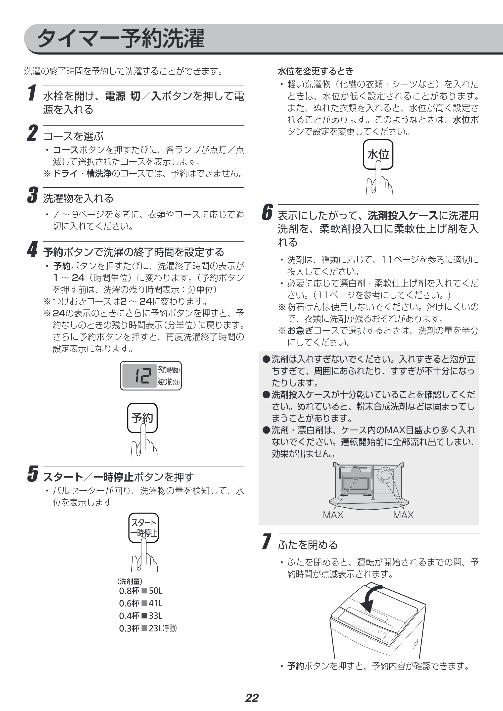アイリスオーヤマ IAW-T602E 取扱説明書 — 原本ページ — 22ページ