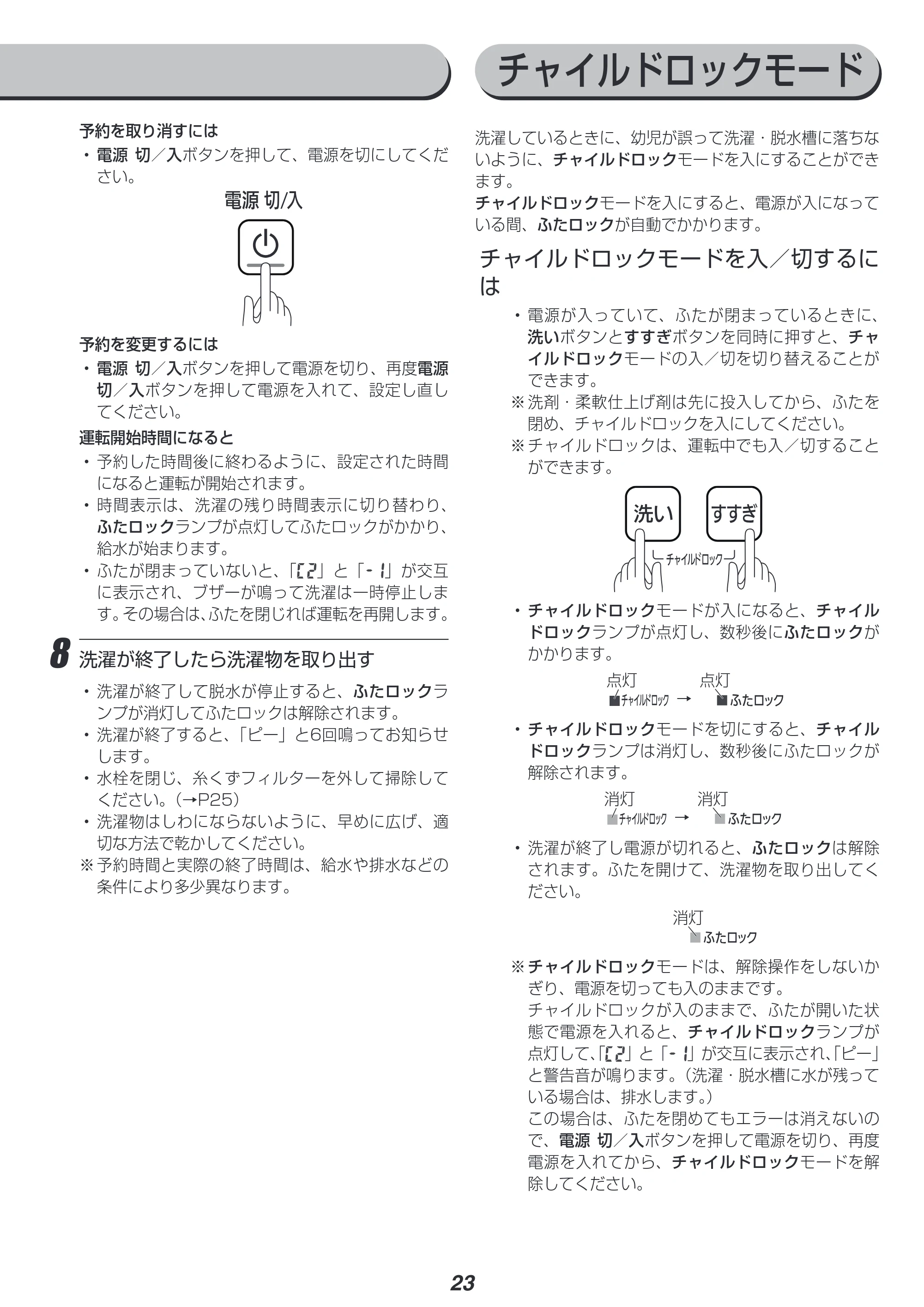 アイリスオーヤマ IAW-T602E 取扱説明書 — 原本ページ — 23ページ