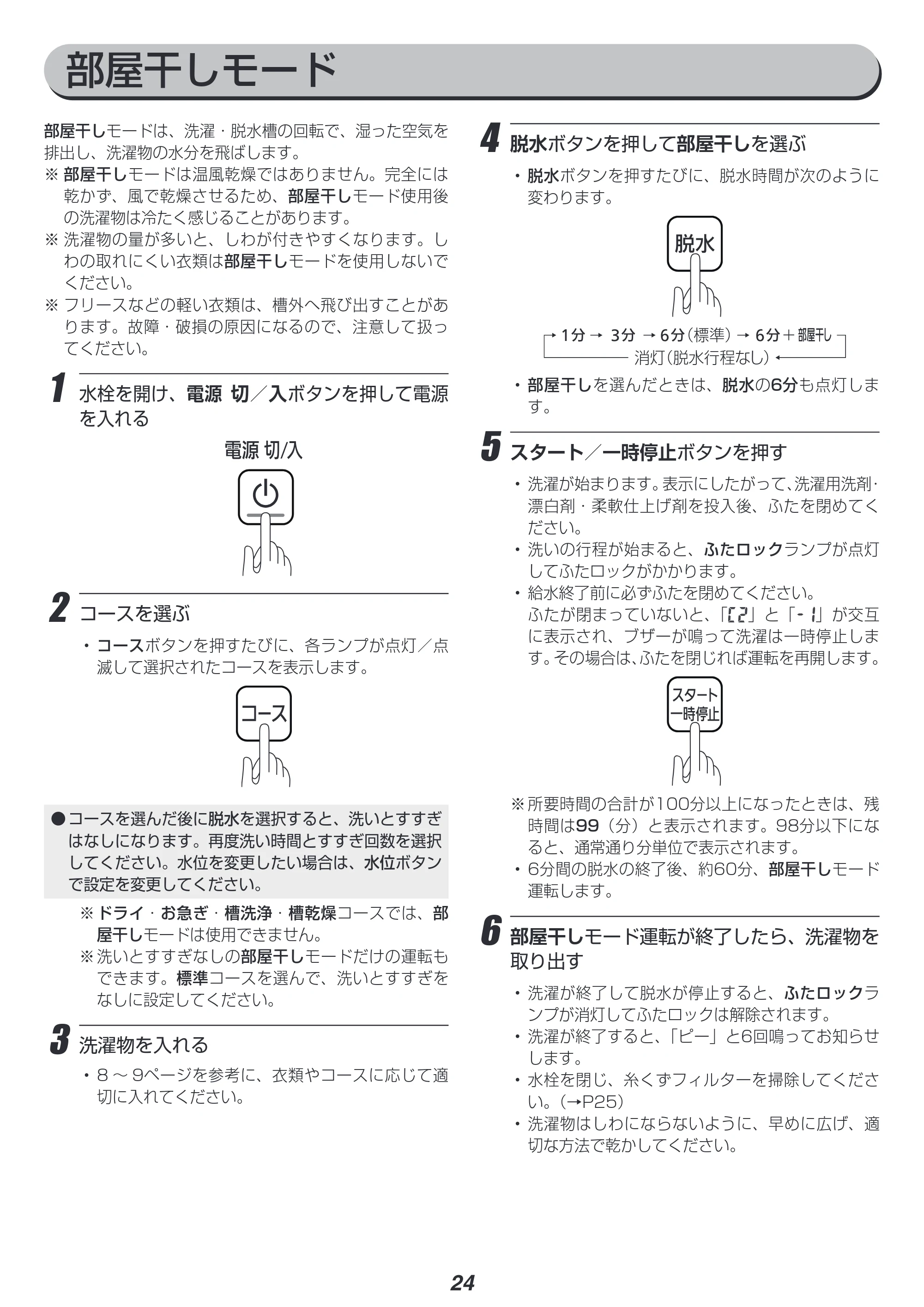 アイリスオーヤマ IAW-T602E 取扱説明書 — 原本ページ — 24ページ