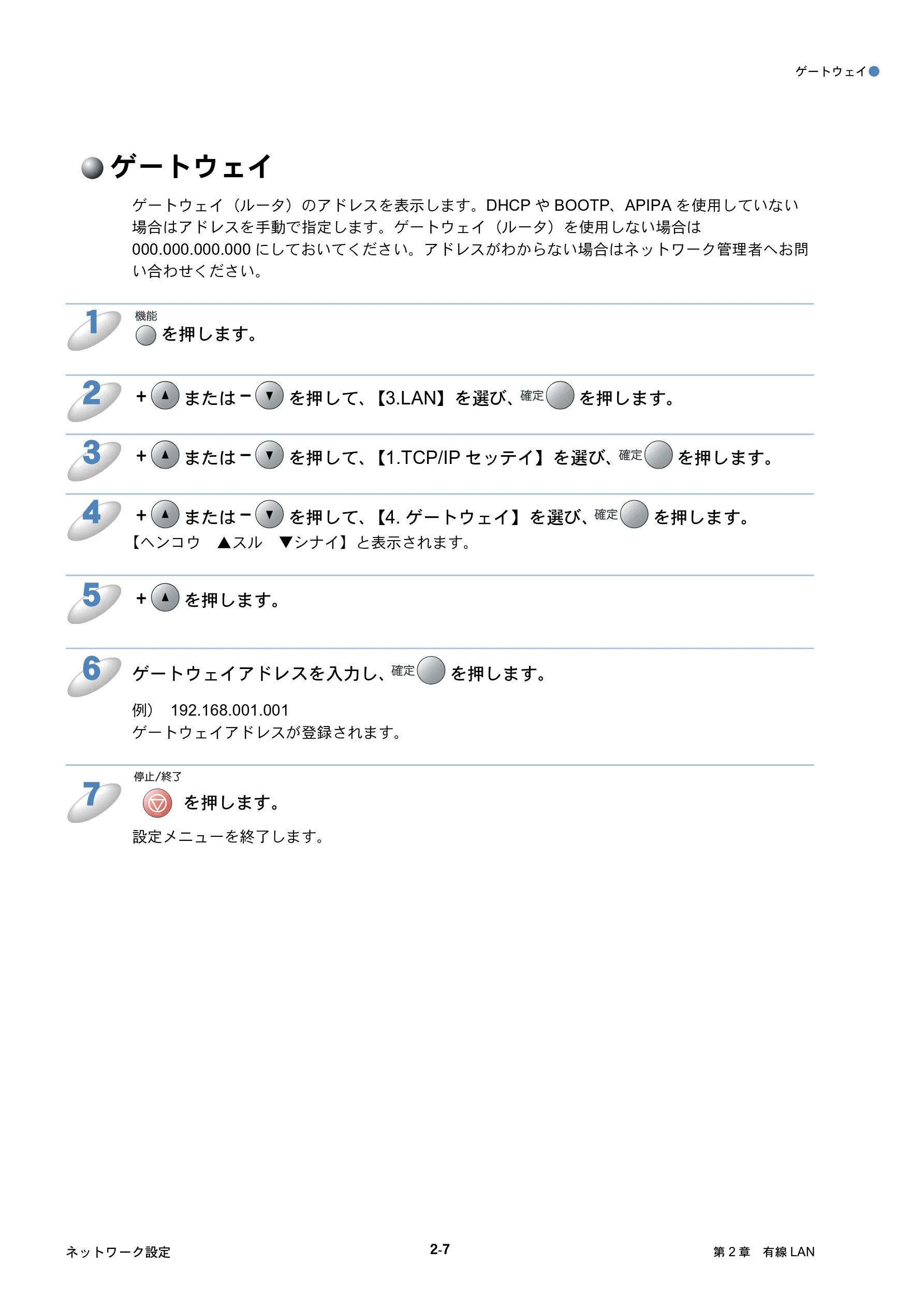 ブラザー DCP-315CN ネットワーク取扱説明書 — ゲートウェイ — 図版 24-1 — 24ページ