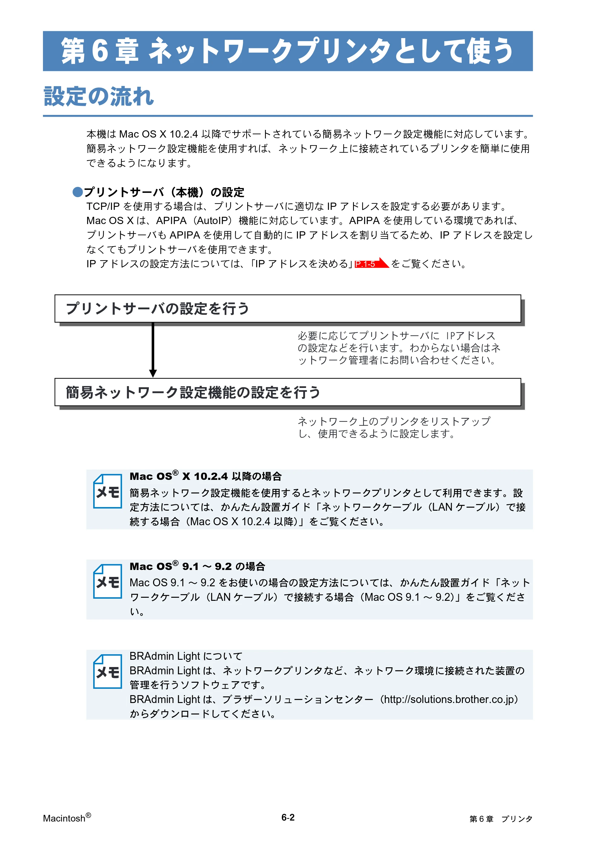 ブラザー DCP-315CN ネットワーク取扱説明書 — 第6章 ネットワークプリンタとして使う — 原本ページ — 53ページ