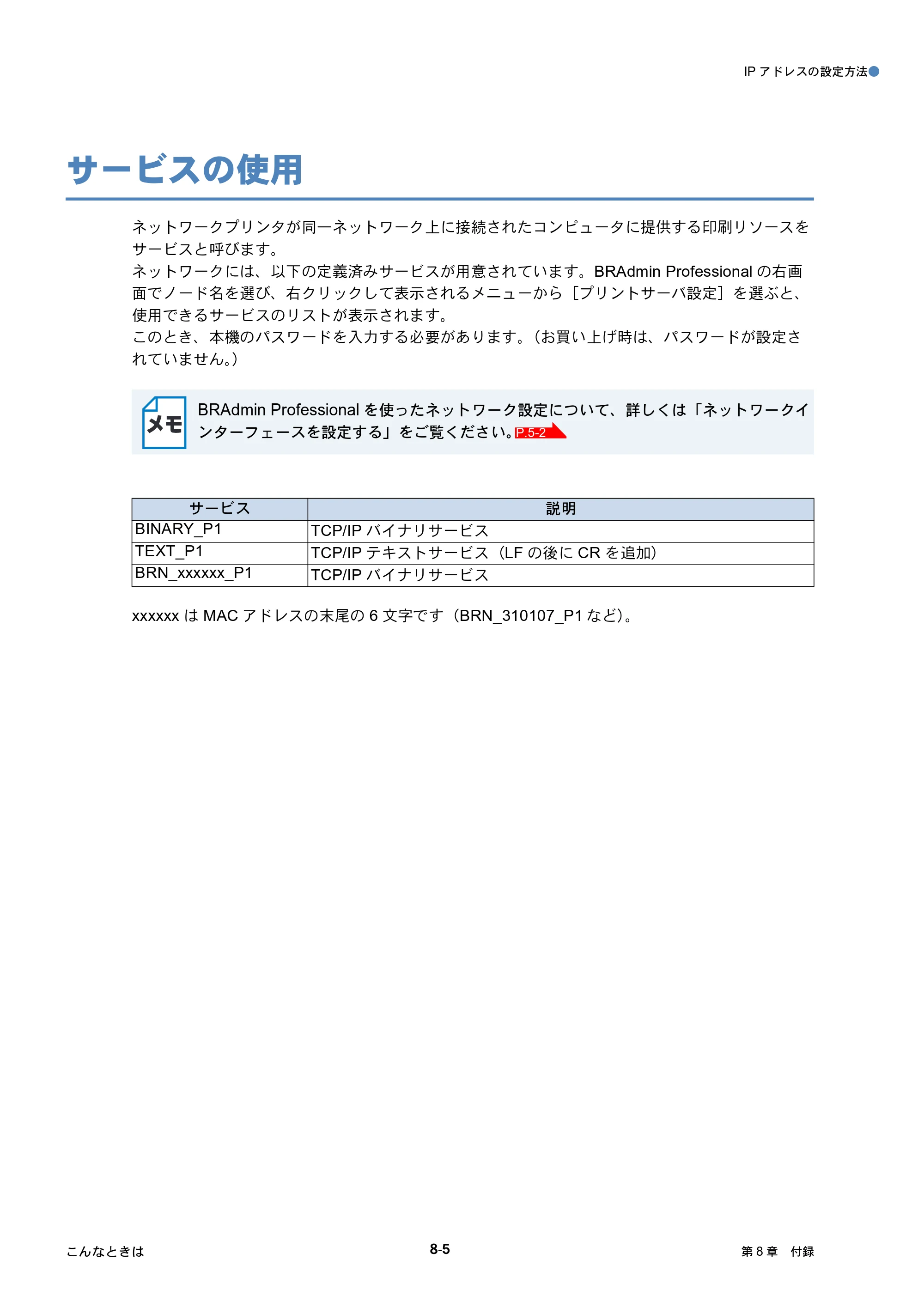 ブラザー DCP-315CN ネットワーク取扱説明書 — サービスの使用 — 原本ページ — 68ページ