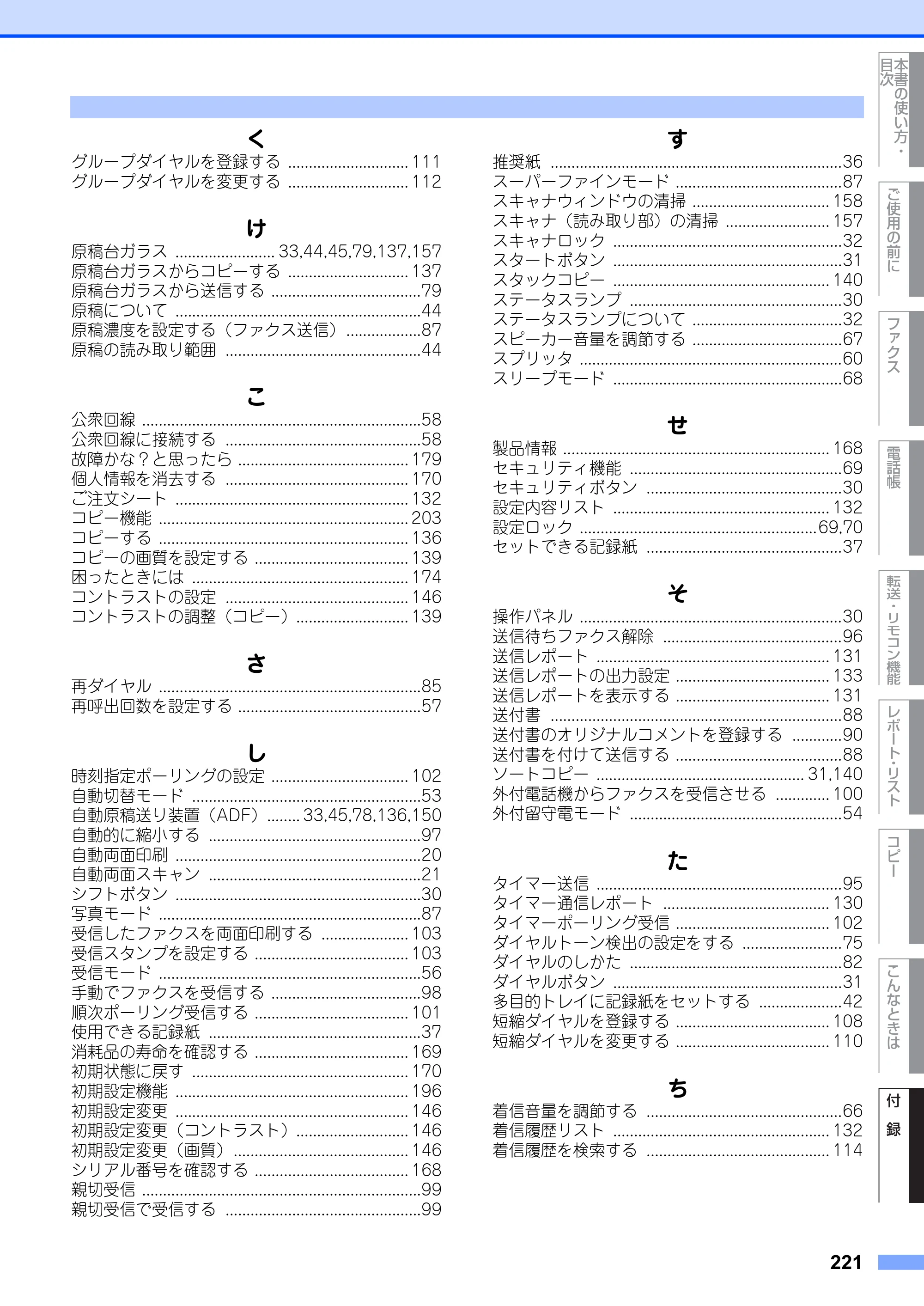 ブラザー MFC-8660DN / MFC-8870DW 取扱説明書（本体） — 原本ページ — 221ページ