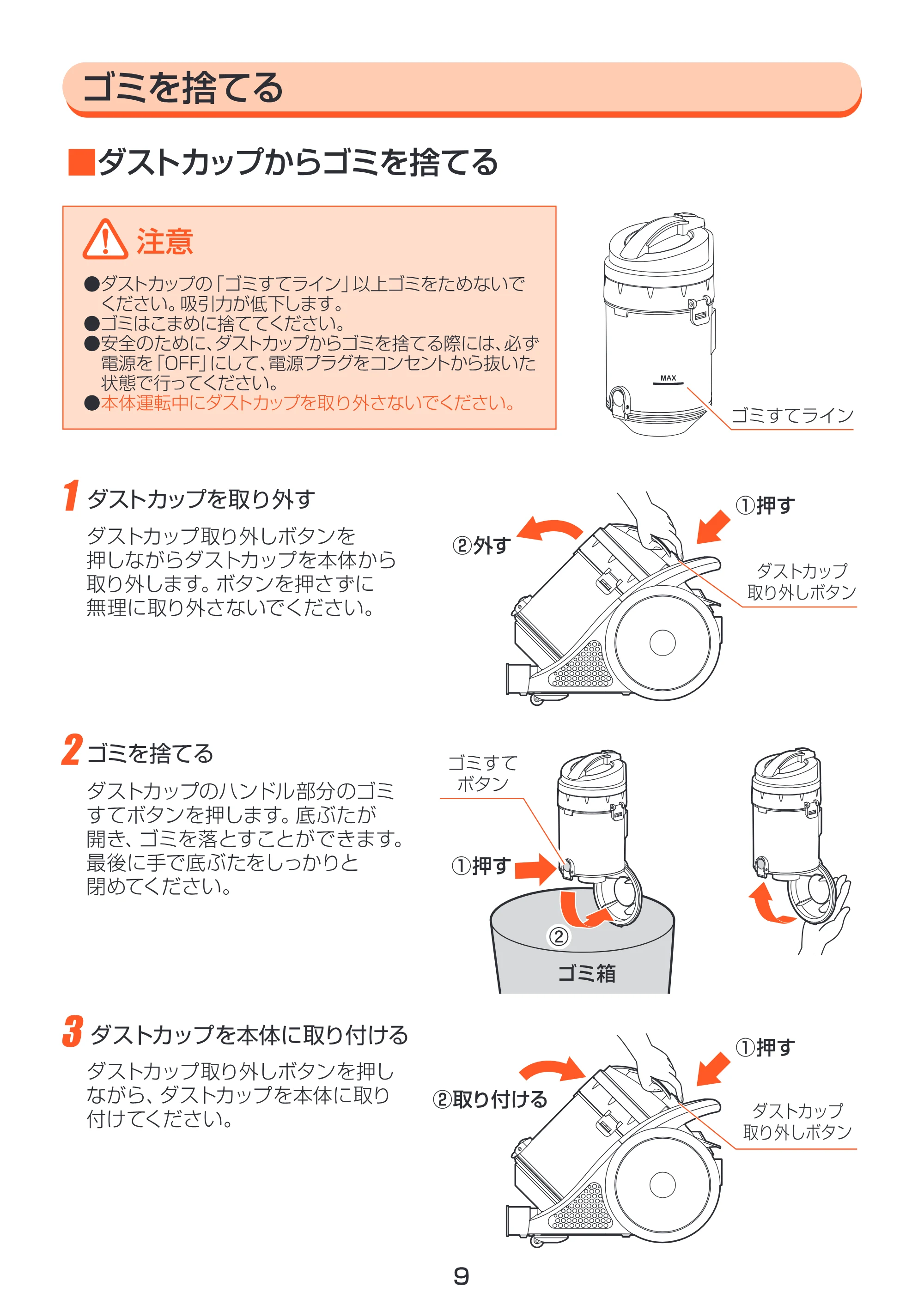 アイリスオーヤマ IC-CN100 取扱説明書 — 原本ページ — 9ページ