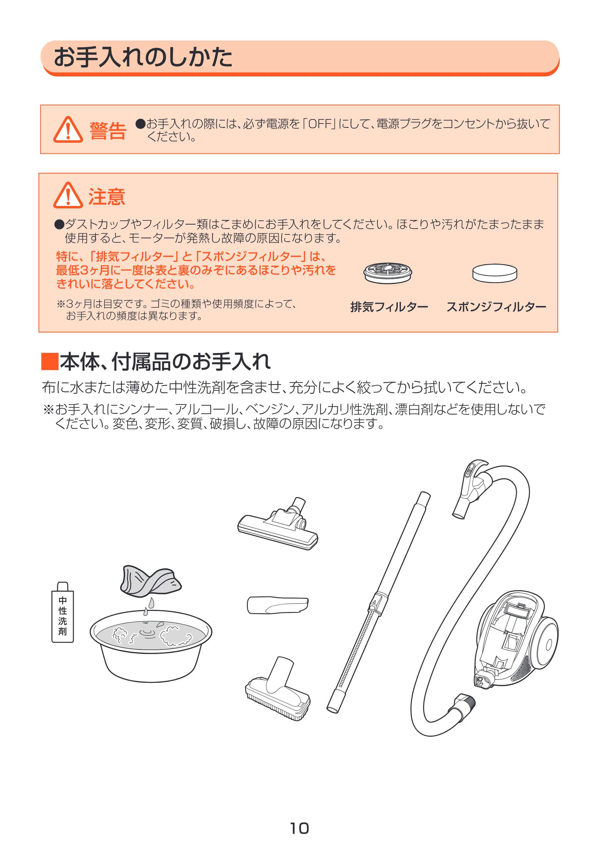 アイリスオーヤマ IC-CN100 取扱説明書 — 原本ページ — 10ページ