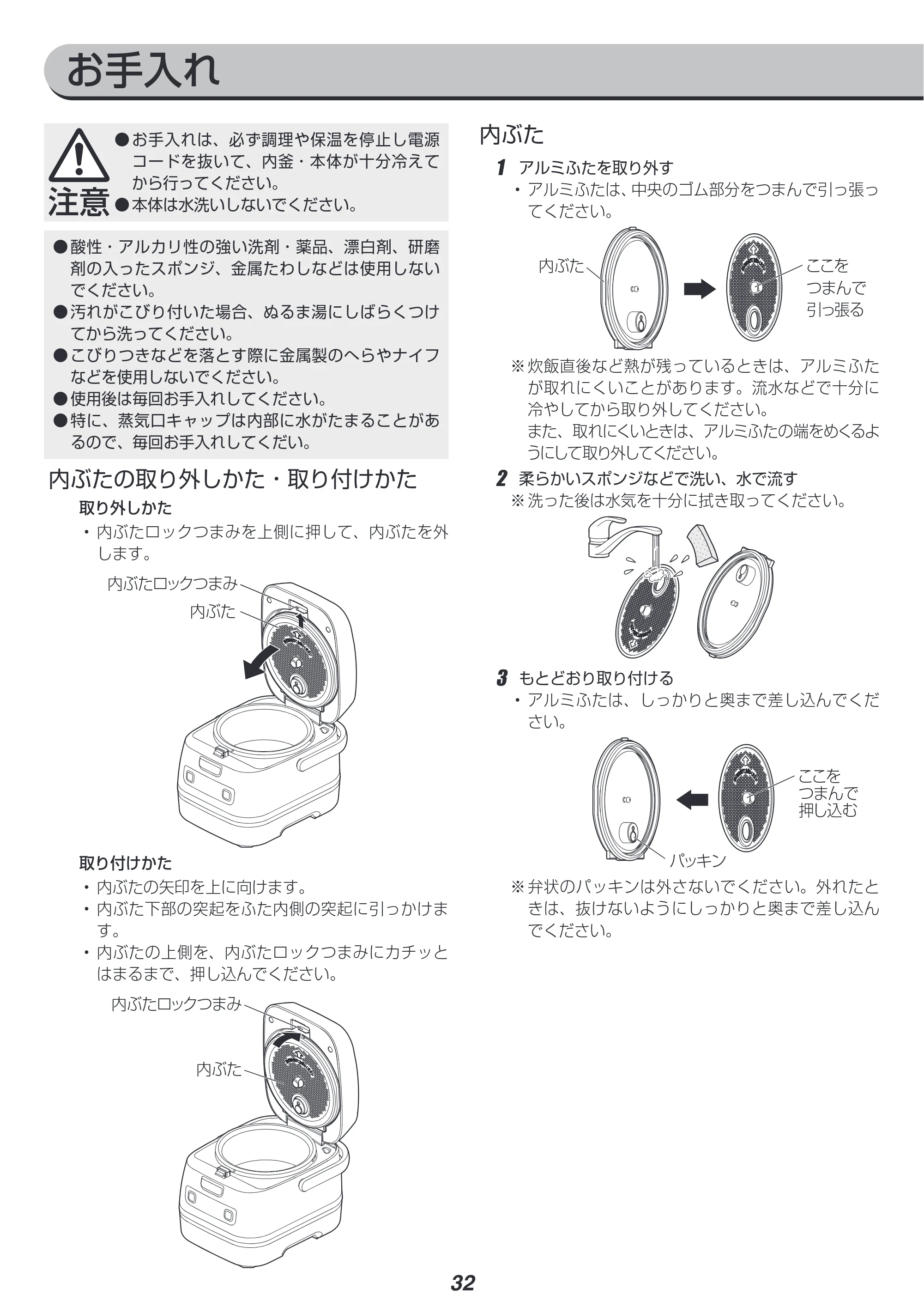 アイリスオーヤマ KRC-ID30 取扱説明書 — 原本ページ — 32ページ