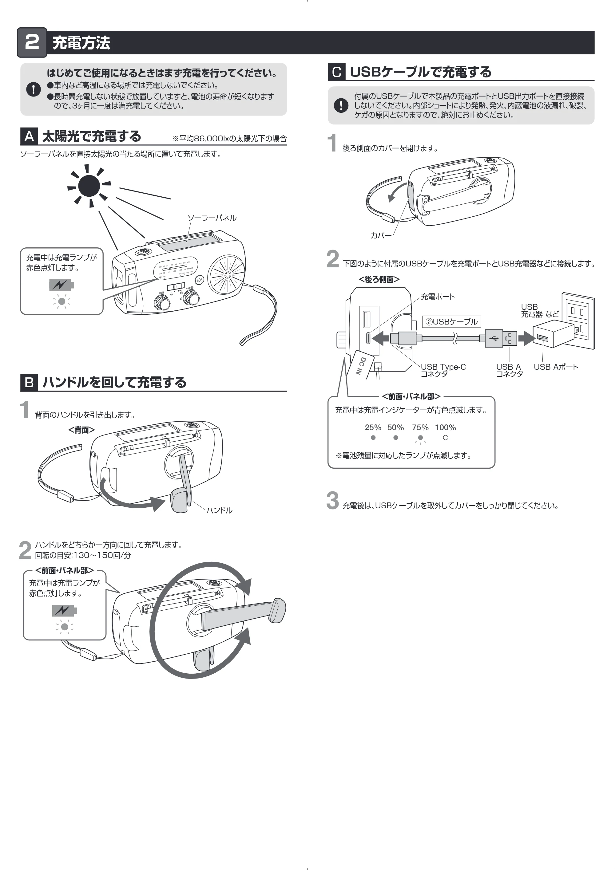 サンワサプライ 800-LED100 取扱説明書 — 原本ページ — 2ページ