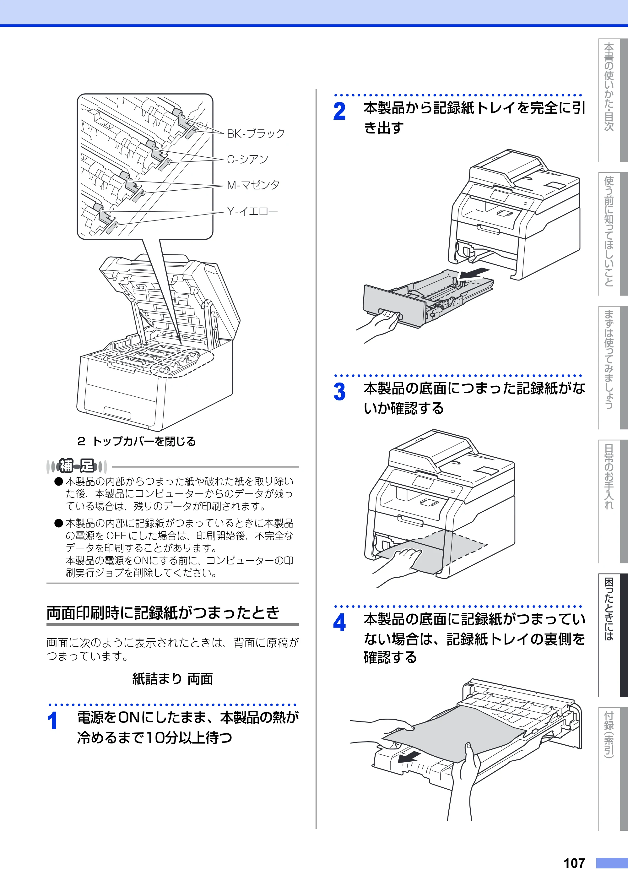 ブラザー DCP-9020CDW ユーザーズガイド ～基本編～ — 原本ページ — 107ページ