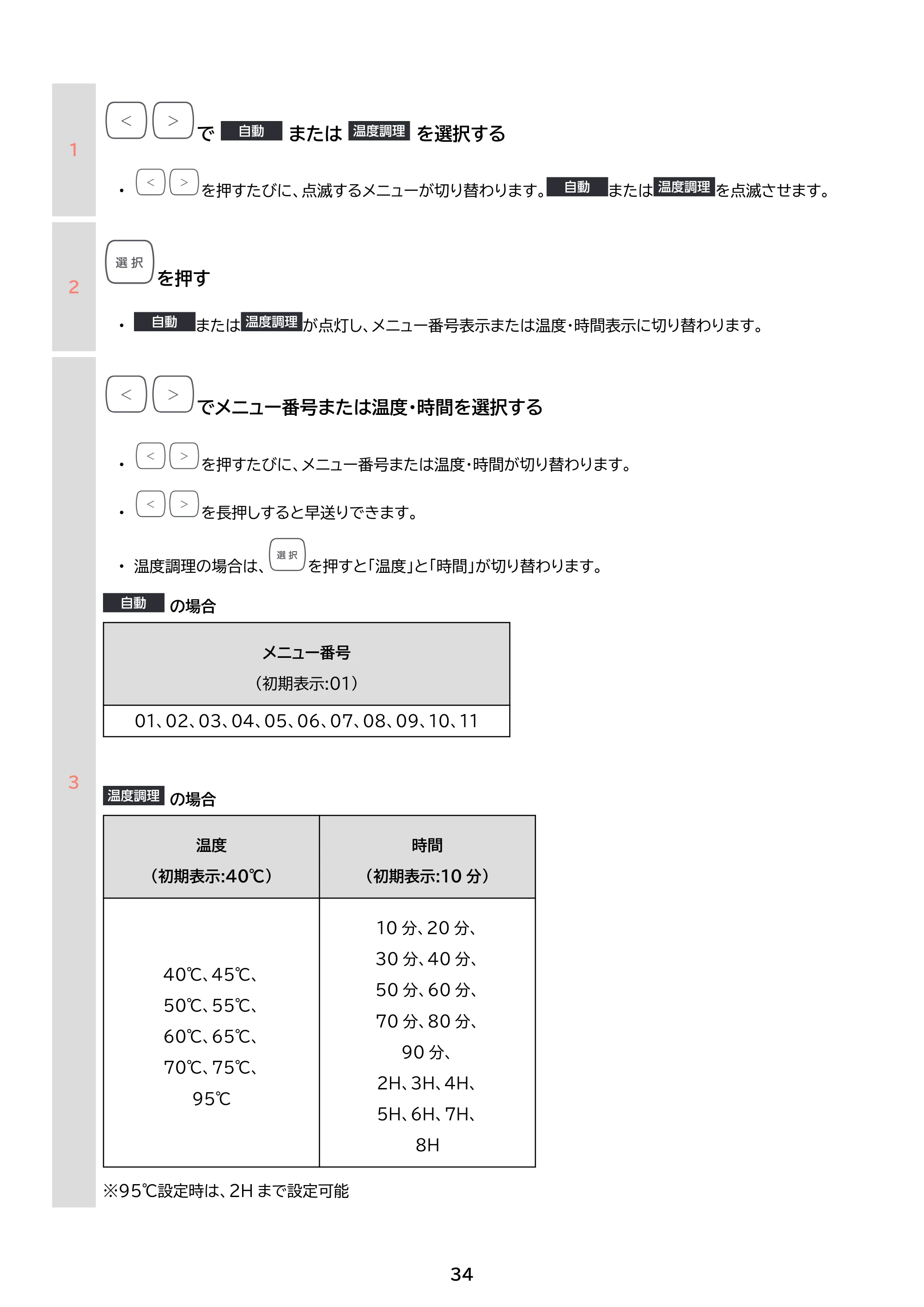 アイリスオーヤマ RC-PGA50 取扱説明書 — 原本ページ — 34ページ