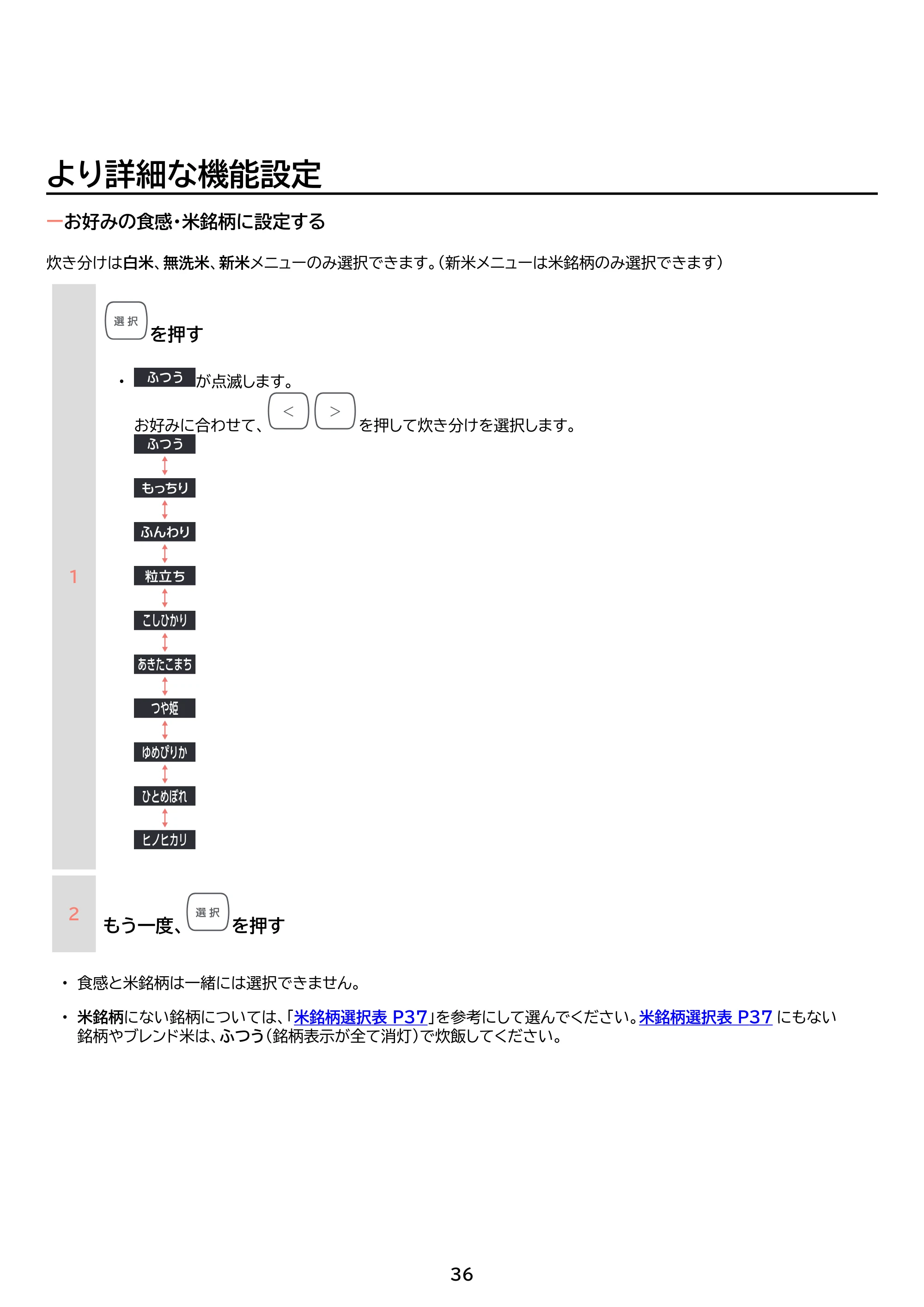 アイリスオーヤマ RC-PGA50 取扱説明書 — 原本ページ — 36ページ