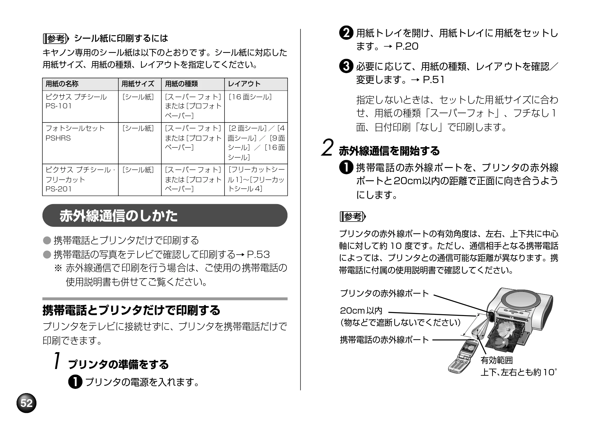 キヤノン SELPHY DS700 操作ガイド （PDF形式／11.71Mバイト） — 原本ページ — 54ページ