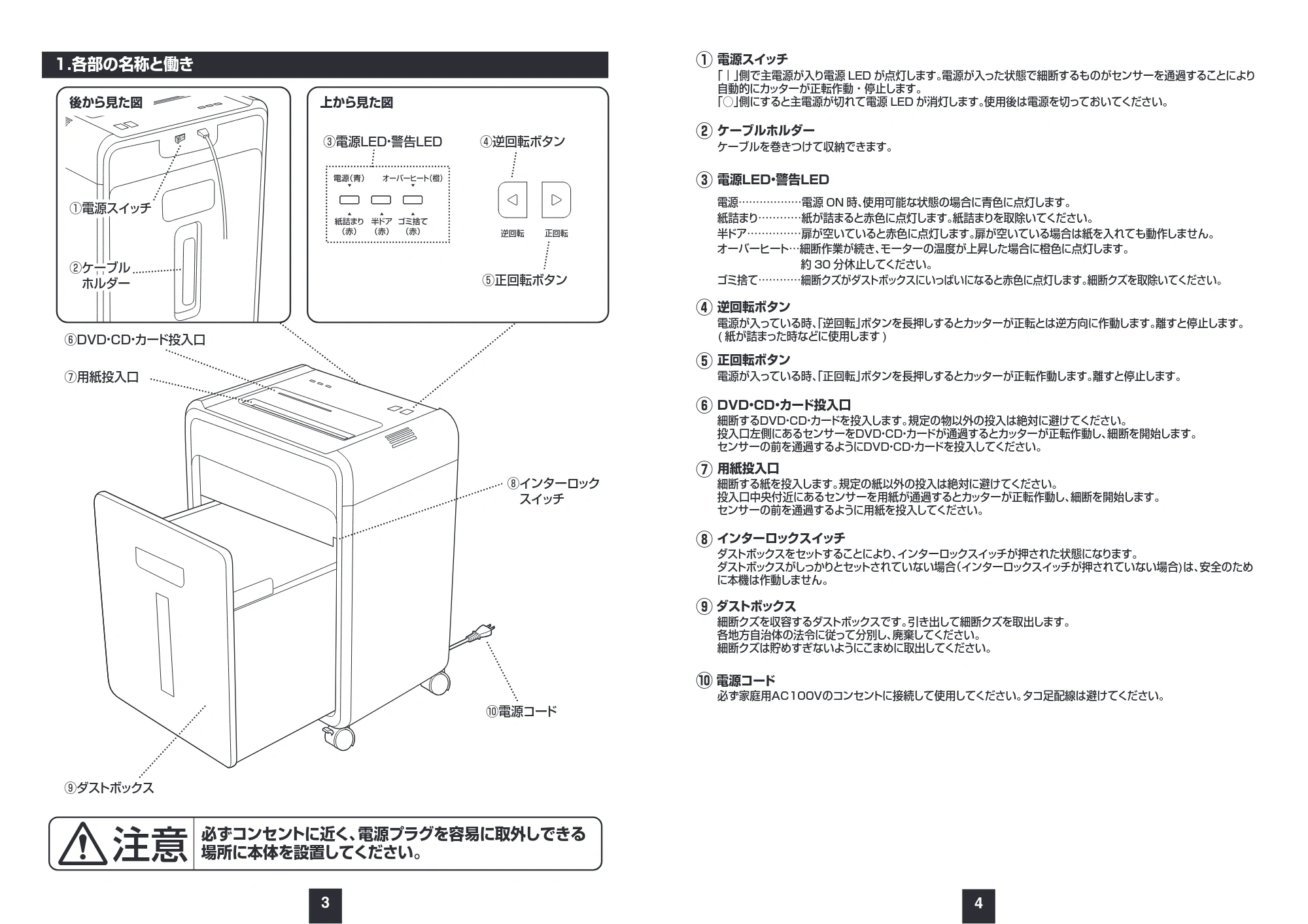 サンワサプライ PSD-M1225 取扱説明書 — 原本ページ — 3ページ