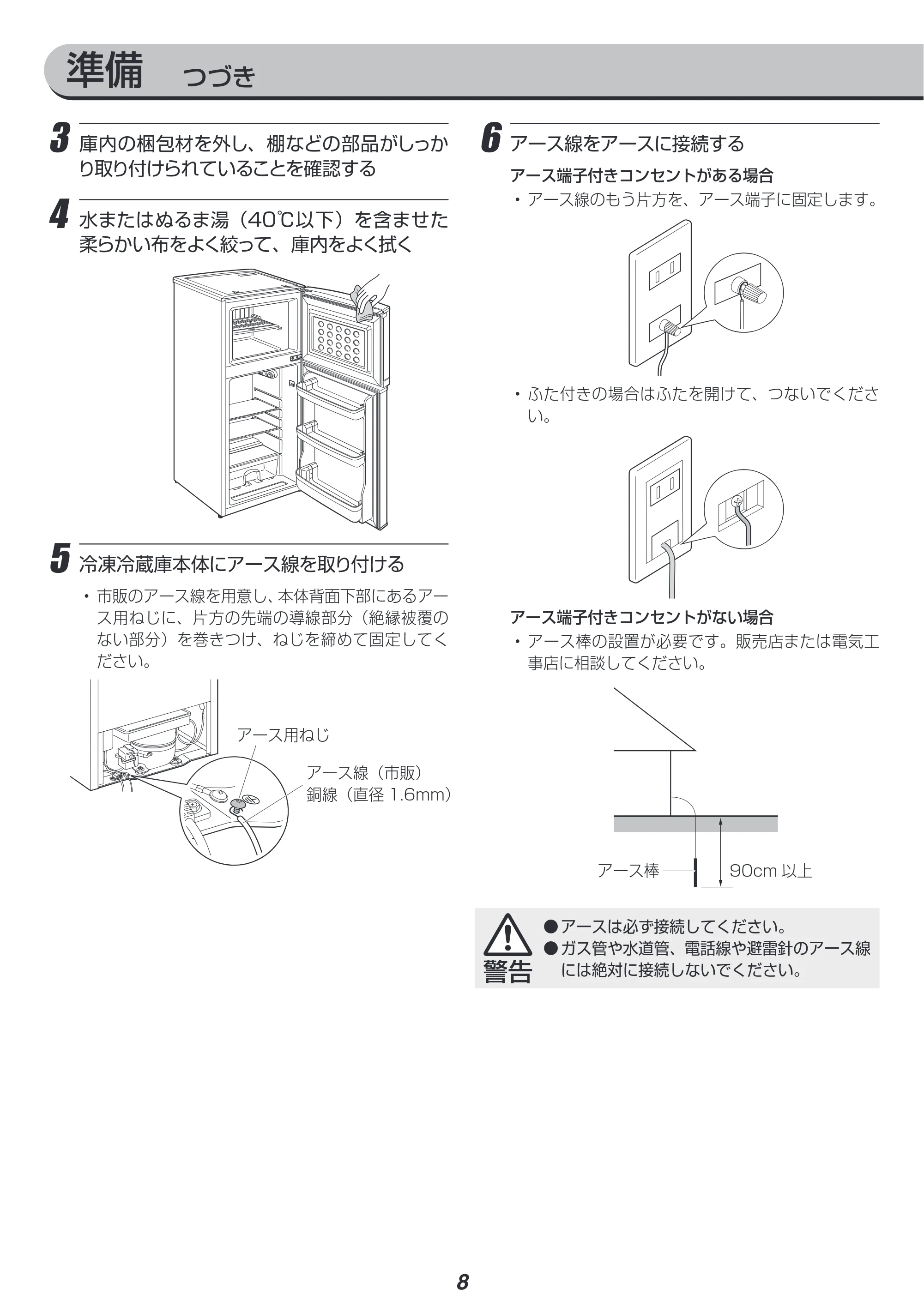 アイリスオーヤマ AF118 取扱説明書 — 原本ページ — 8ページ