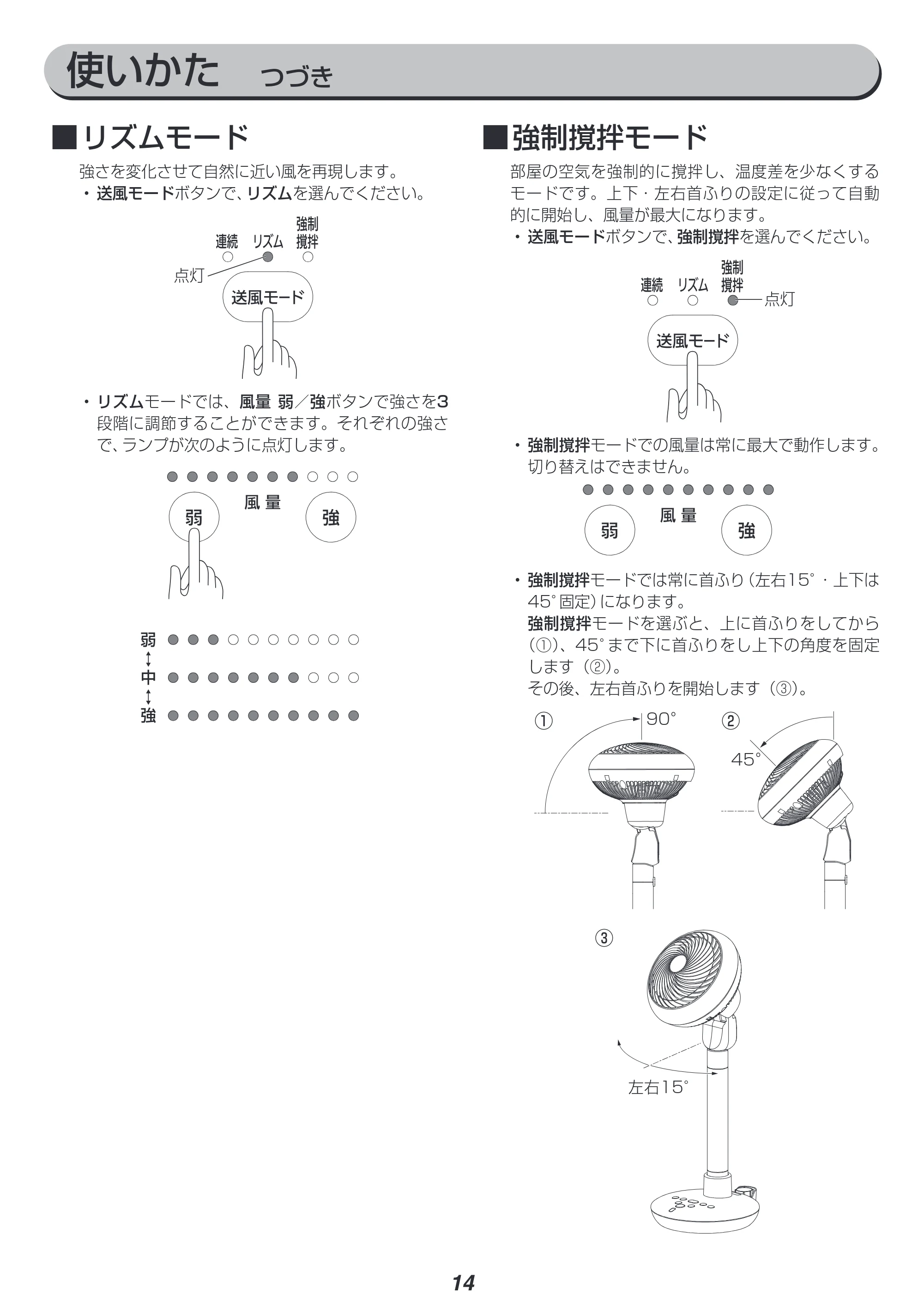 アイリスオーヤマ STF-DC15TC 取扱説明書 — 原本ページ — 14ページ