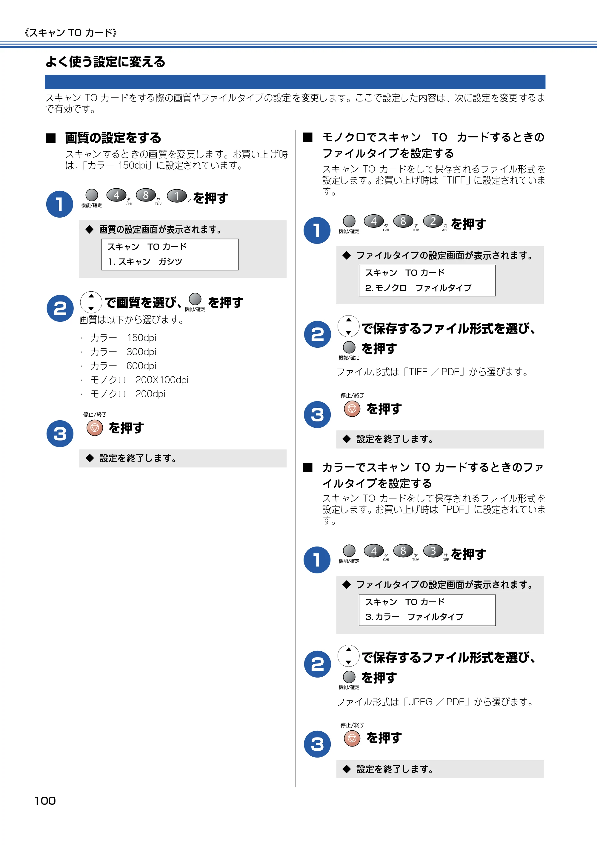 ブラザー MFC-410CN 取扱説明書（本体） — よく使う設定に変える — 原本ページ — 101ページ