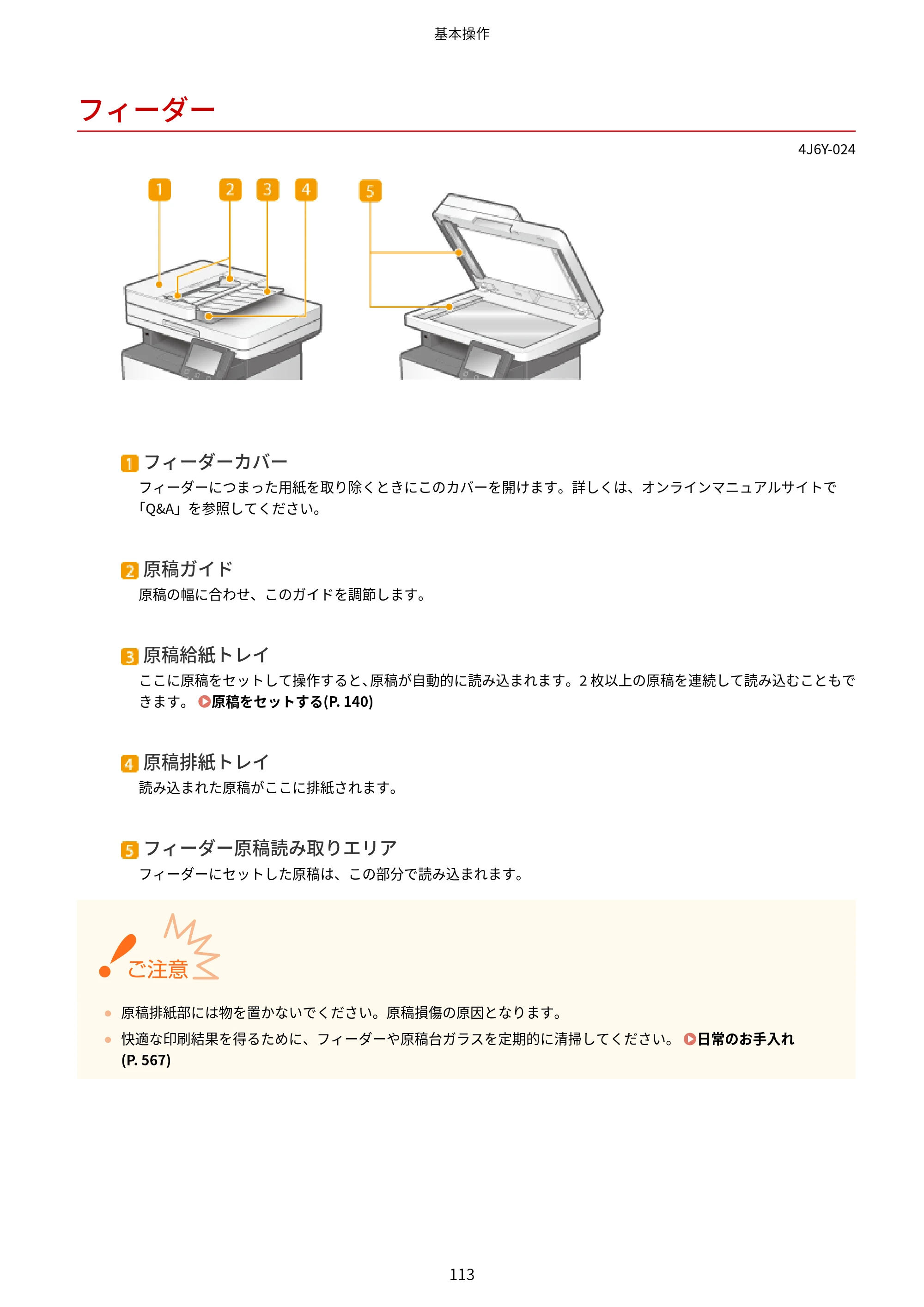 キヤノン MF541dw ユーザーズガイド 2023年8月24日更新（PDF：6.42MB） — フィーダー — 原本ページ — 121ページ