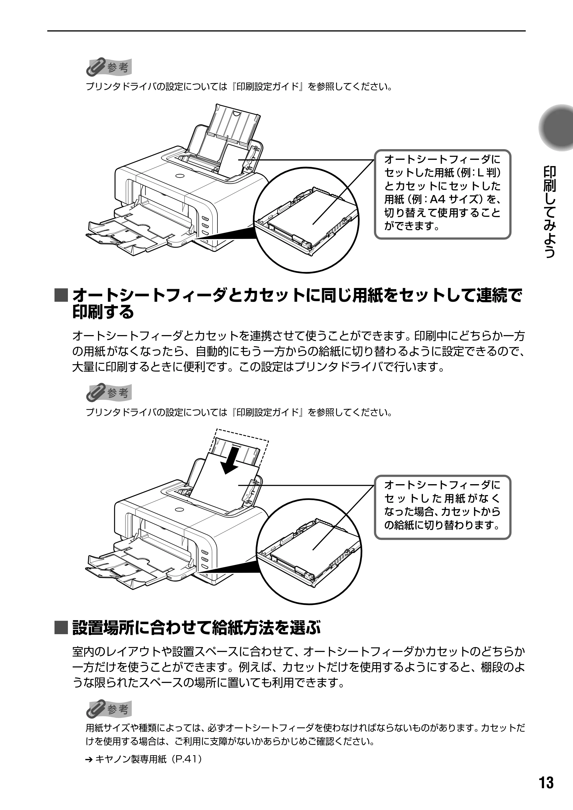 キヤノン PIXUS iP4200 基本操作ガイド （PDF形式／18.35Mバイト） — 原本ページ — 15ページ